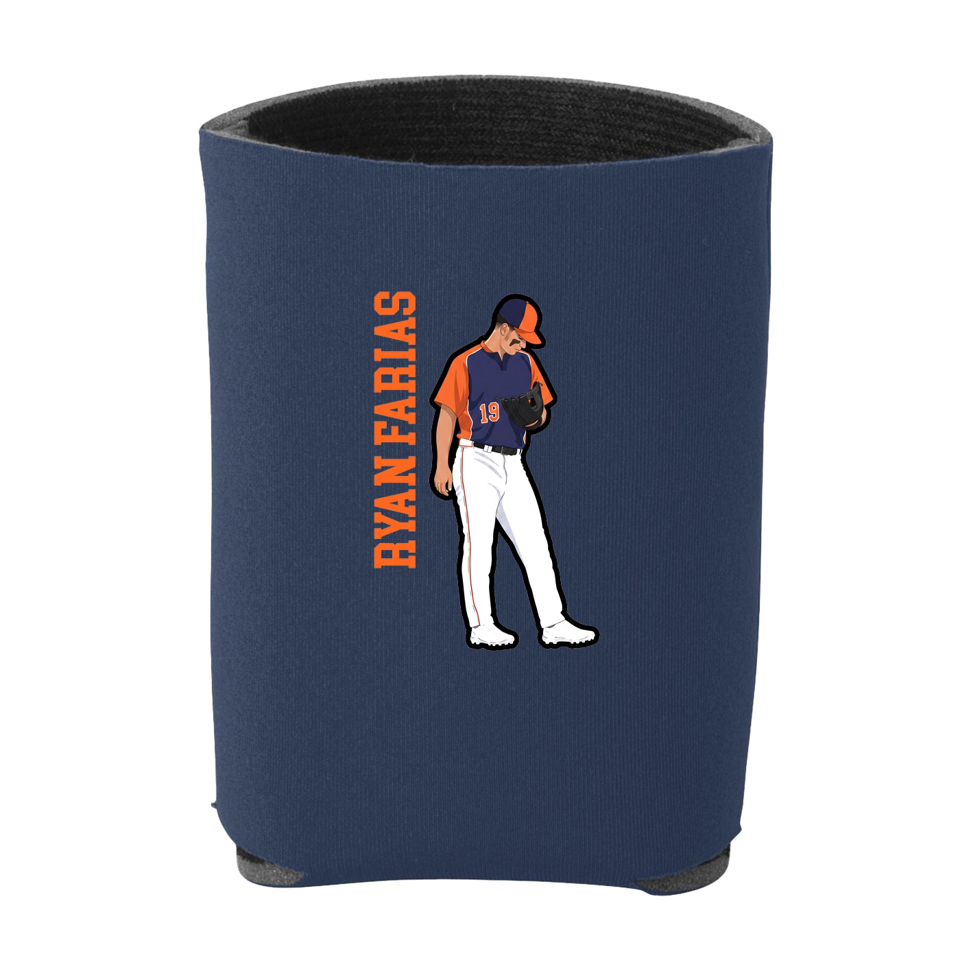 Can Holder — Name Vertical in Navy