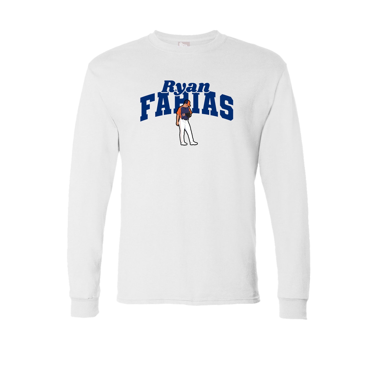 Long Sleeve Tee — Signature Arch in White