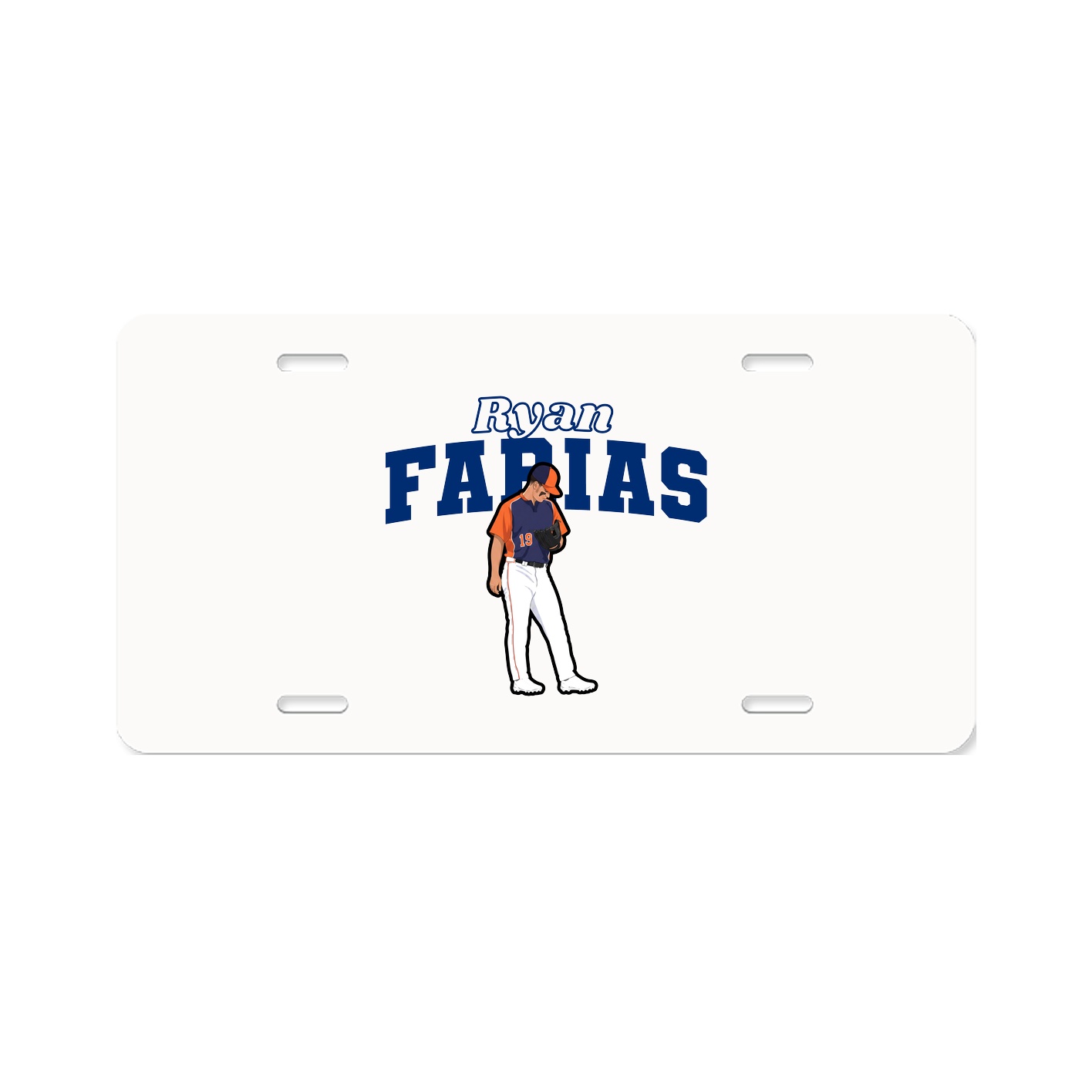 License Plate — Name Arch in Classic