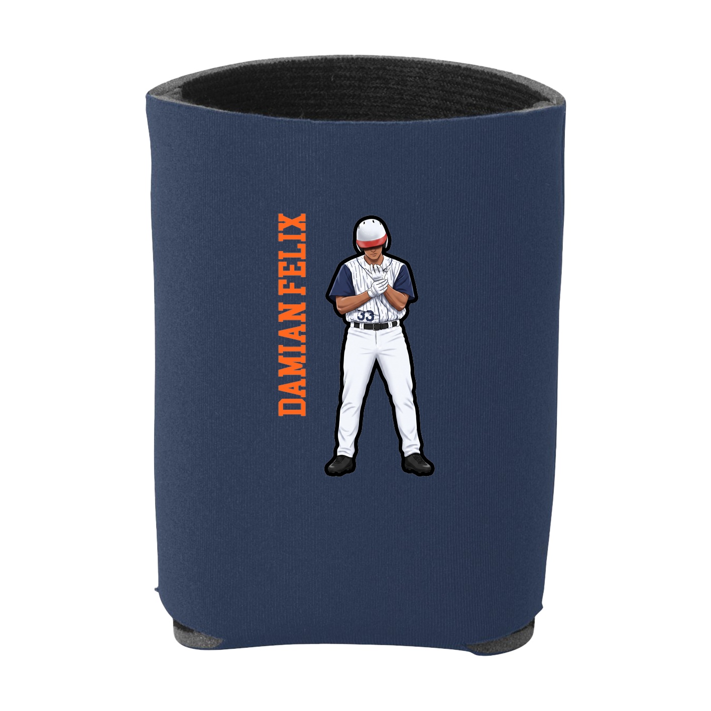 Can Holder — Name Vertical in Navy
