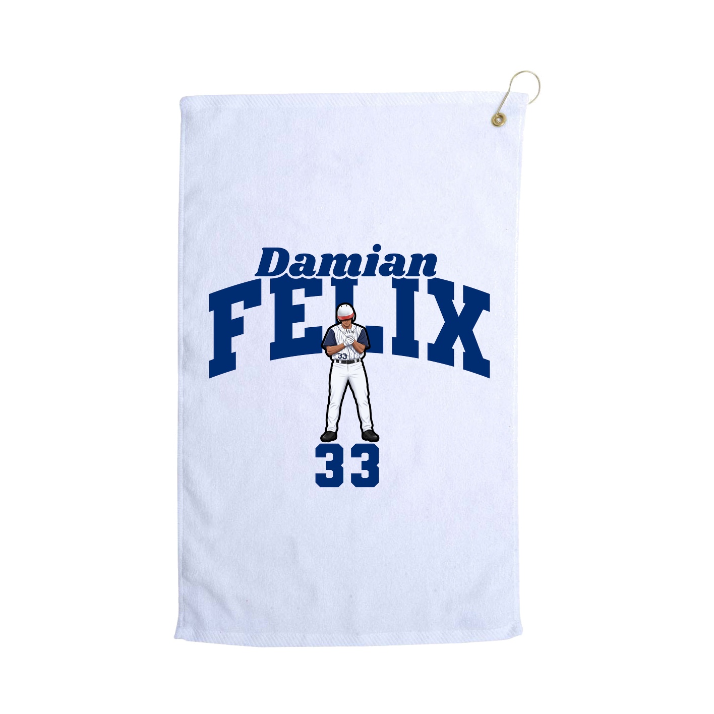 Golf Towel — Signature Arch in White