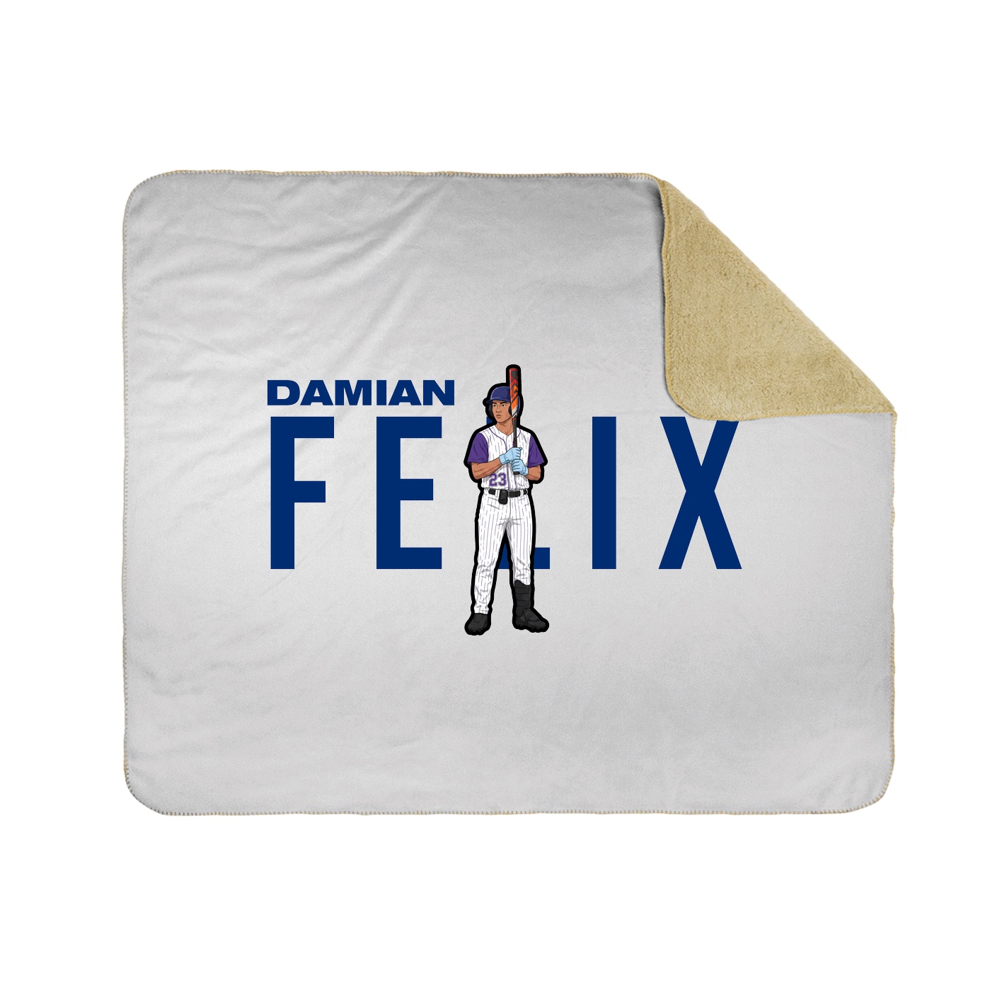 Throw Blanket — Player Name in White