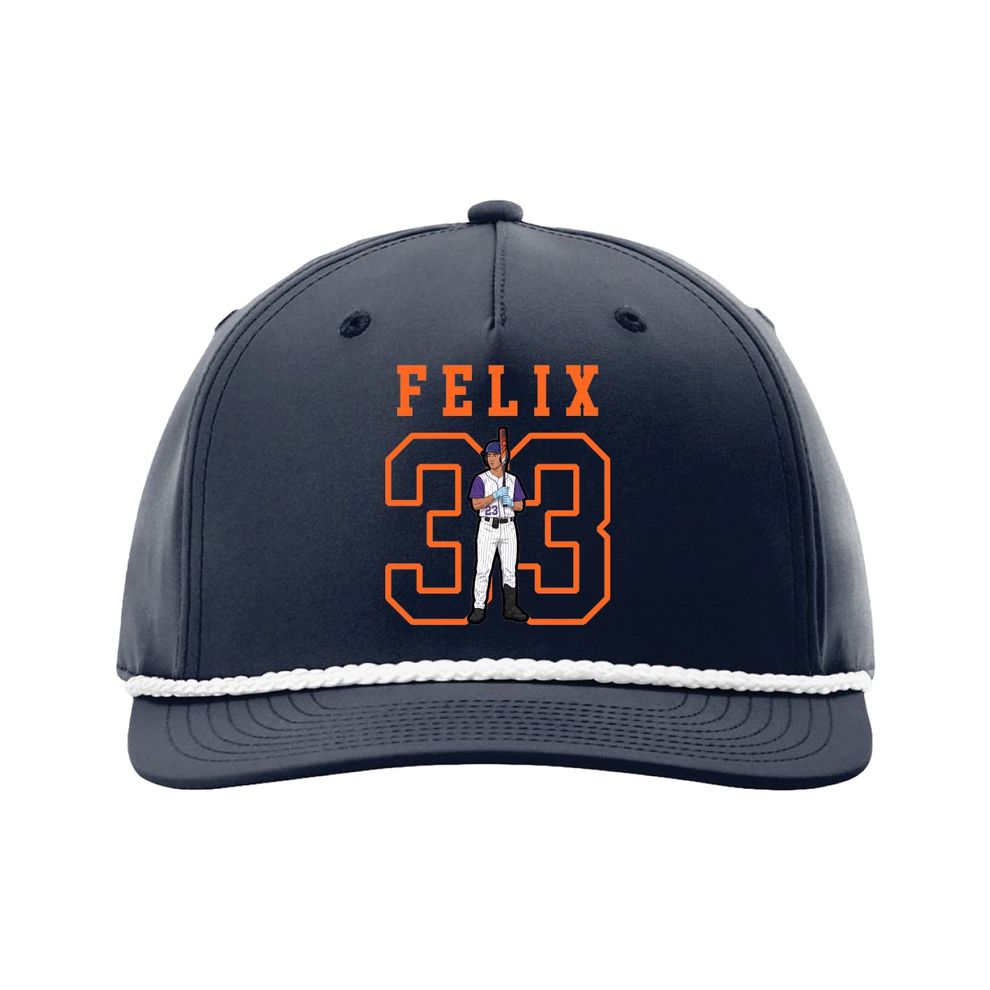 Five-Panel Classic Rope Cap — Shirsey in Navy