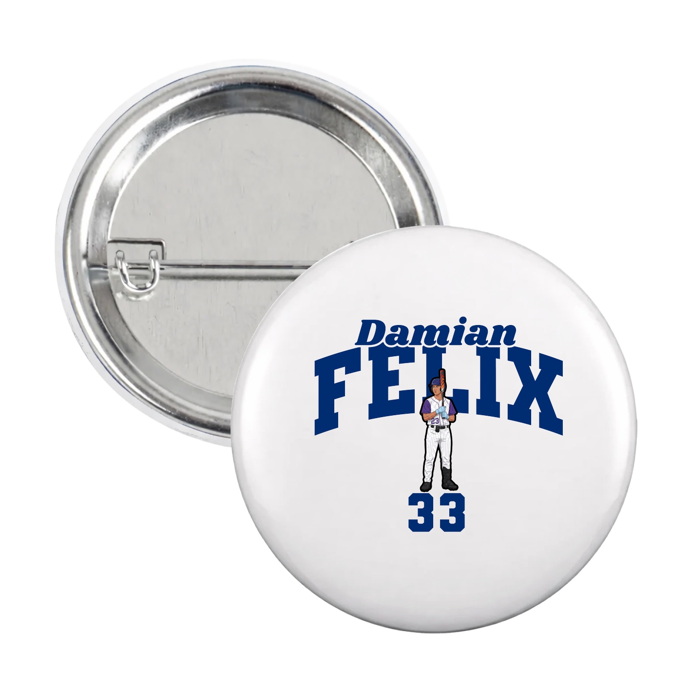 Game Day Button — Signature Arch in White