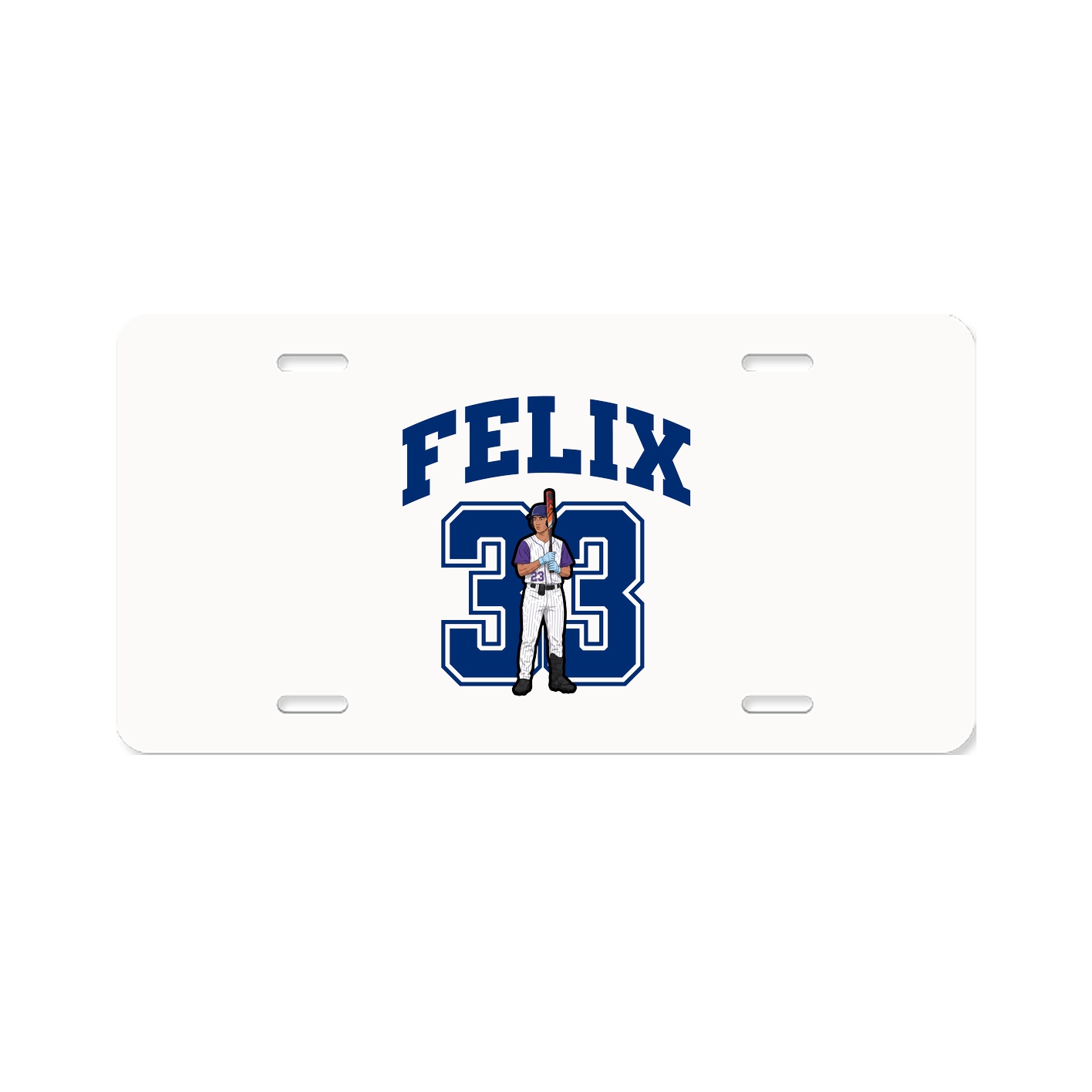 License Plate — Number in Classic