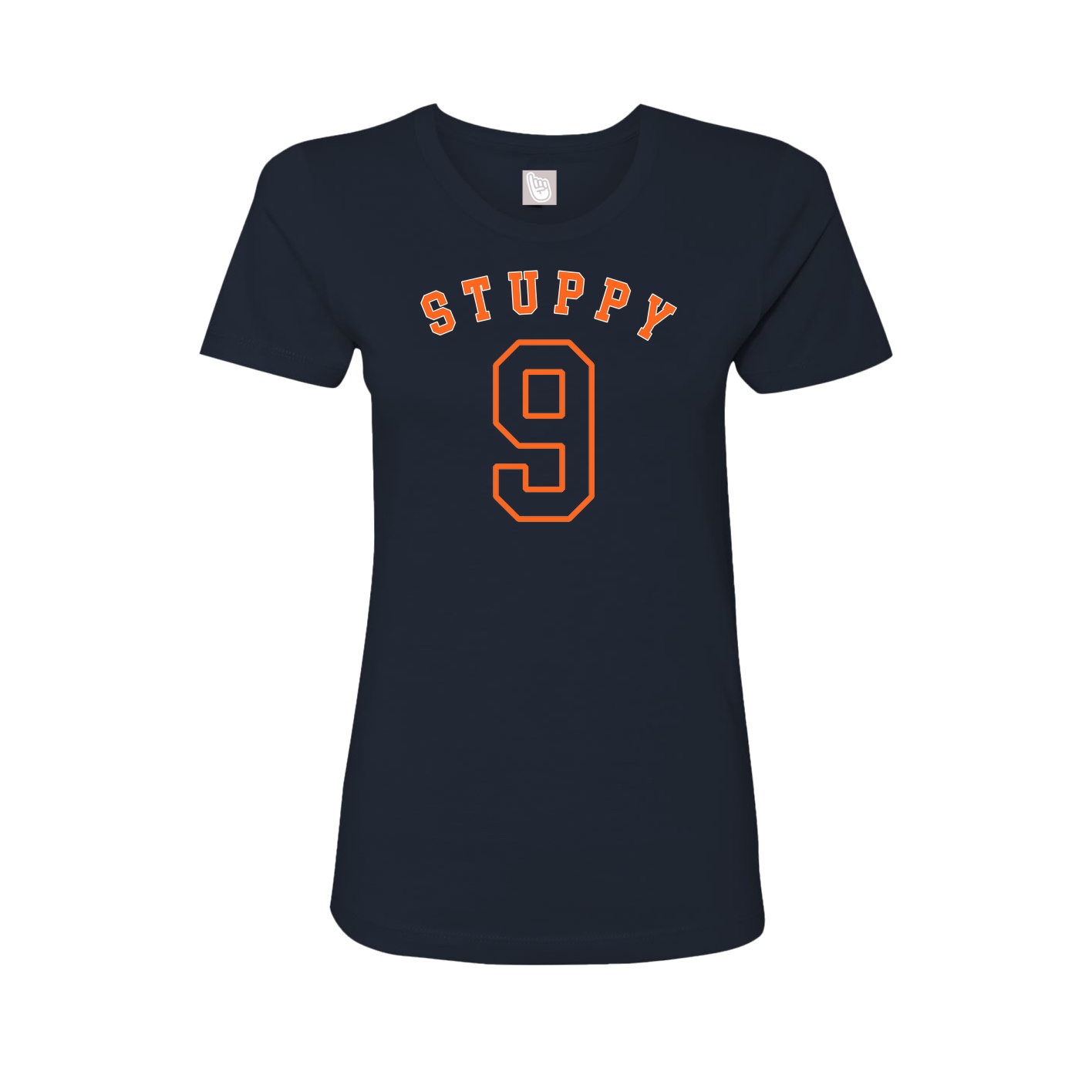 Fitted Women's Tee — Shirsey Arch in Navy