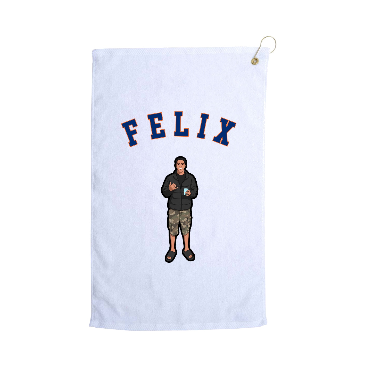 Golf Towel — Shirsey Arch in White