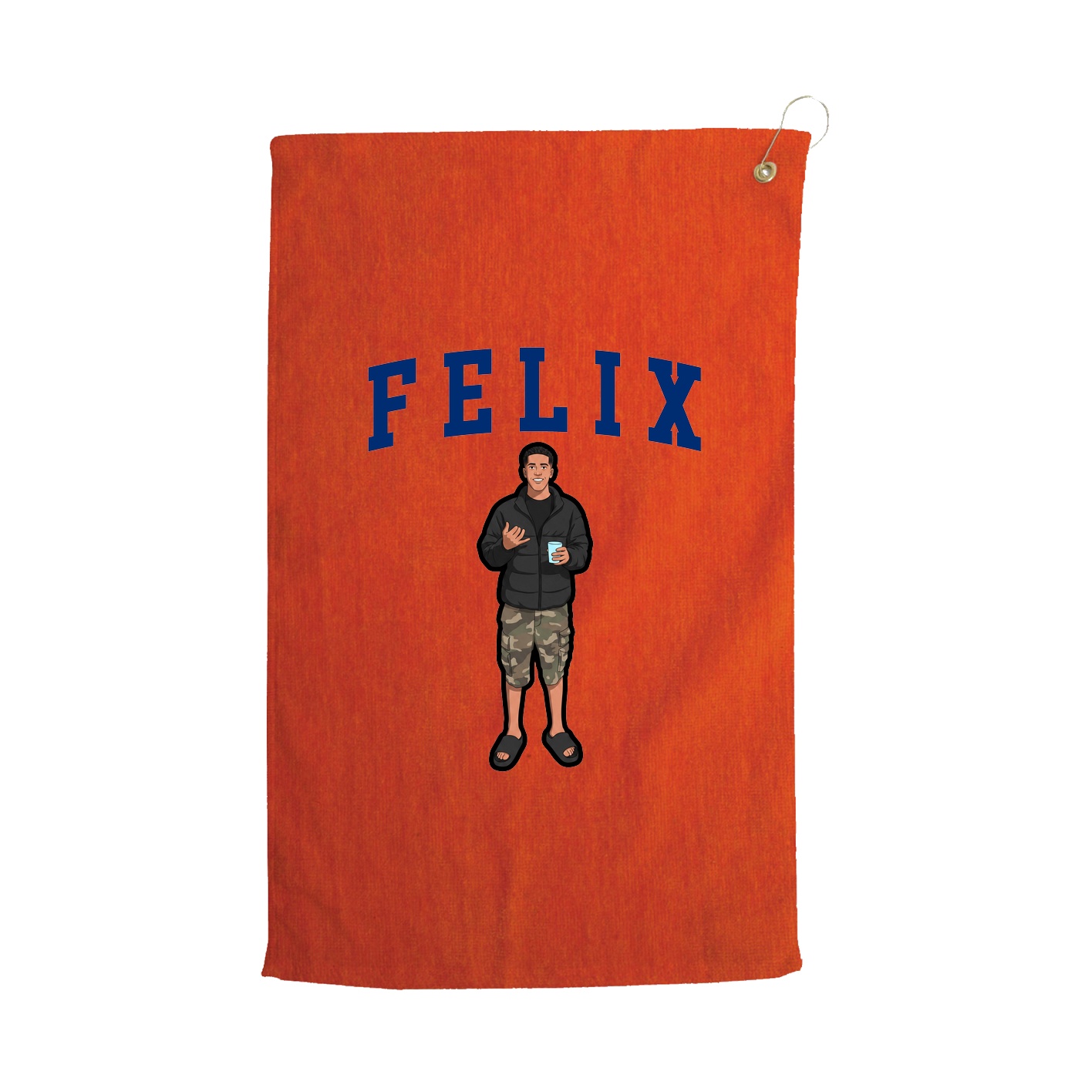 Golf Towel — Shirsey in Orange