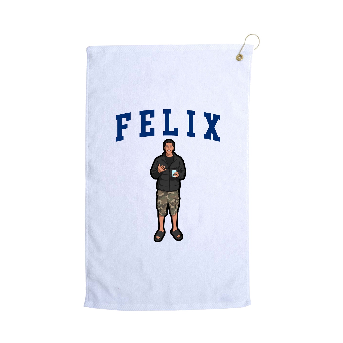 Golf Towel — Shirsey in White