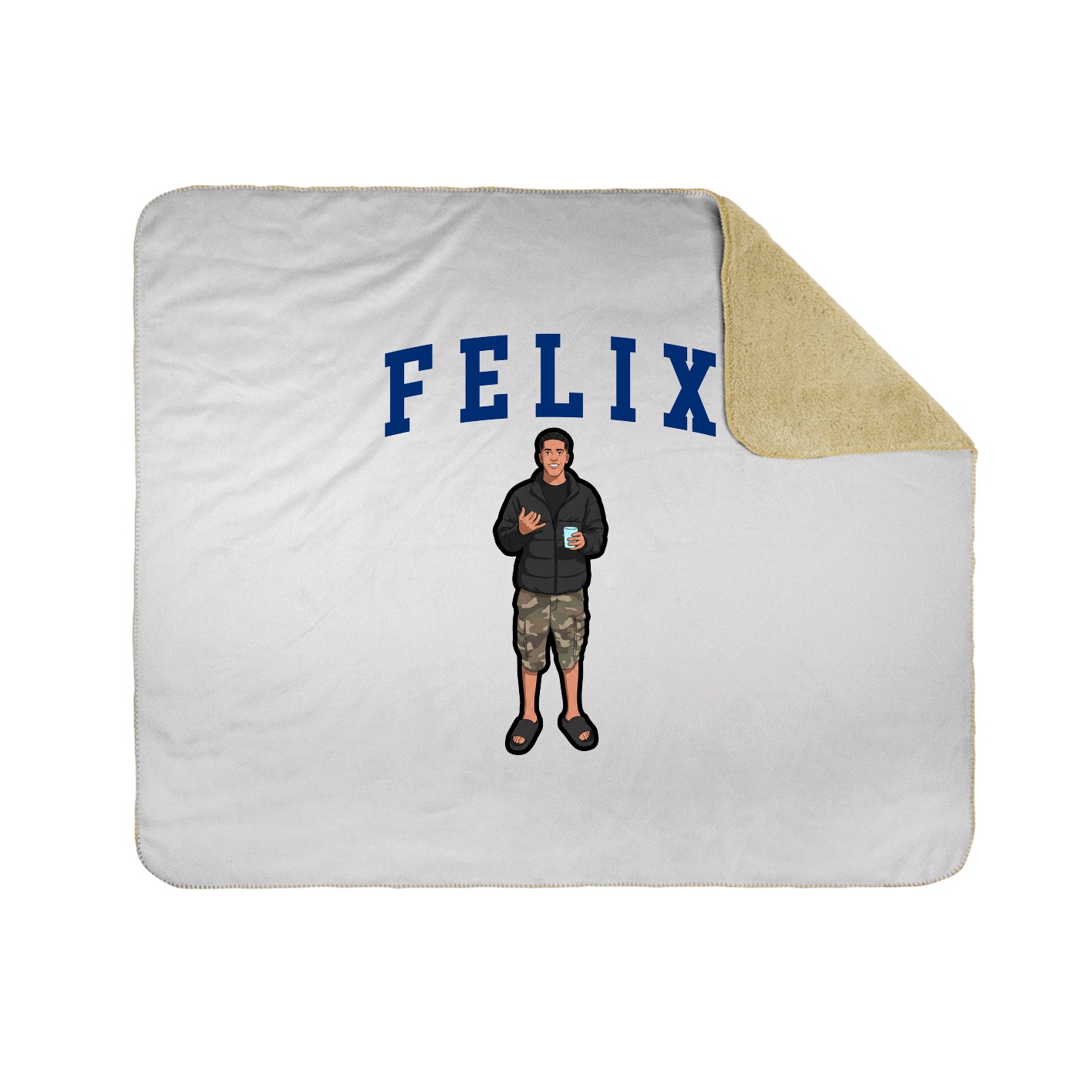 Throw Blanket — Shirsey in White