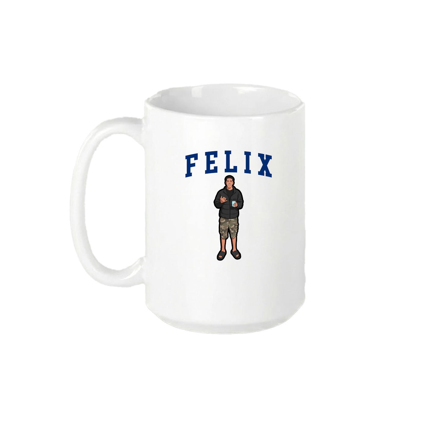15oz Coffee Mug — Shirsey in White