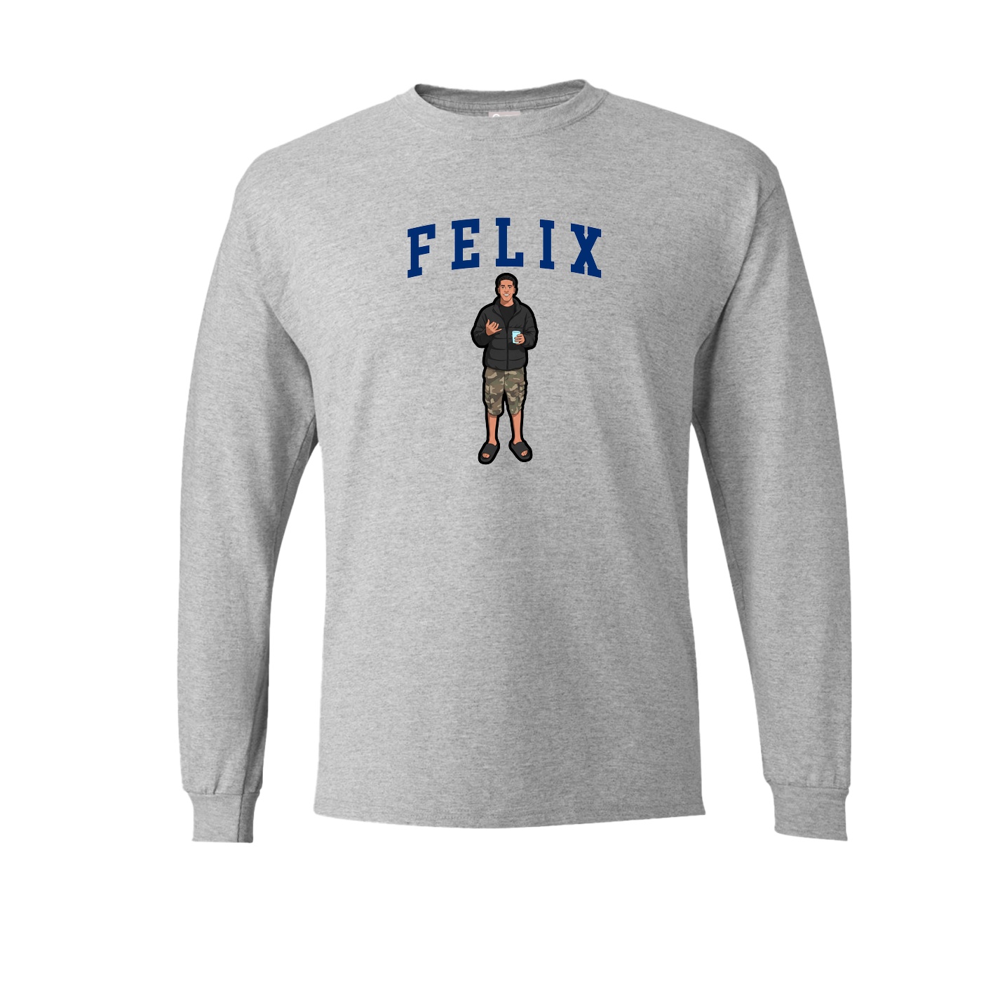 Long Sleeve Tee — Shirsey in Grey