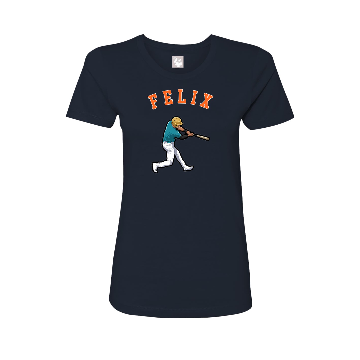 Fitted Women's Tee — Shirsey Arch in Navy