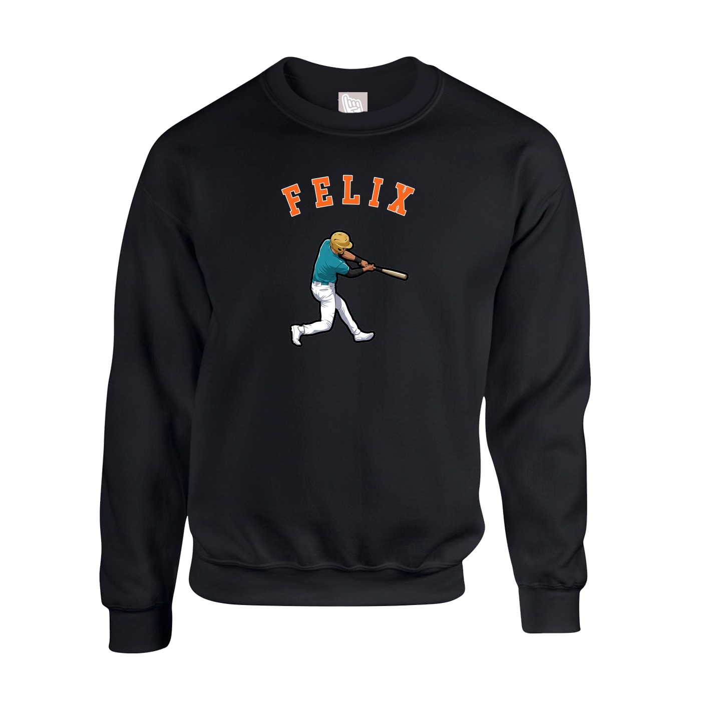 Fleece Crew — Shirsey Arch in Black