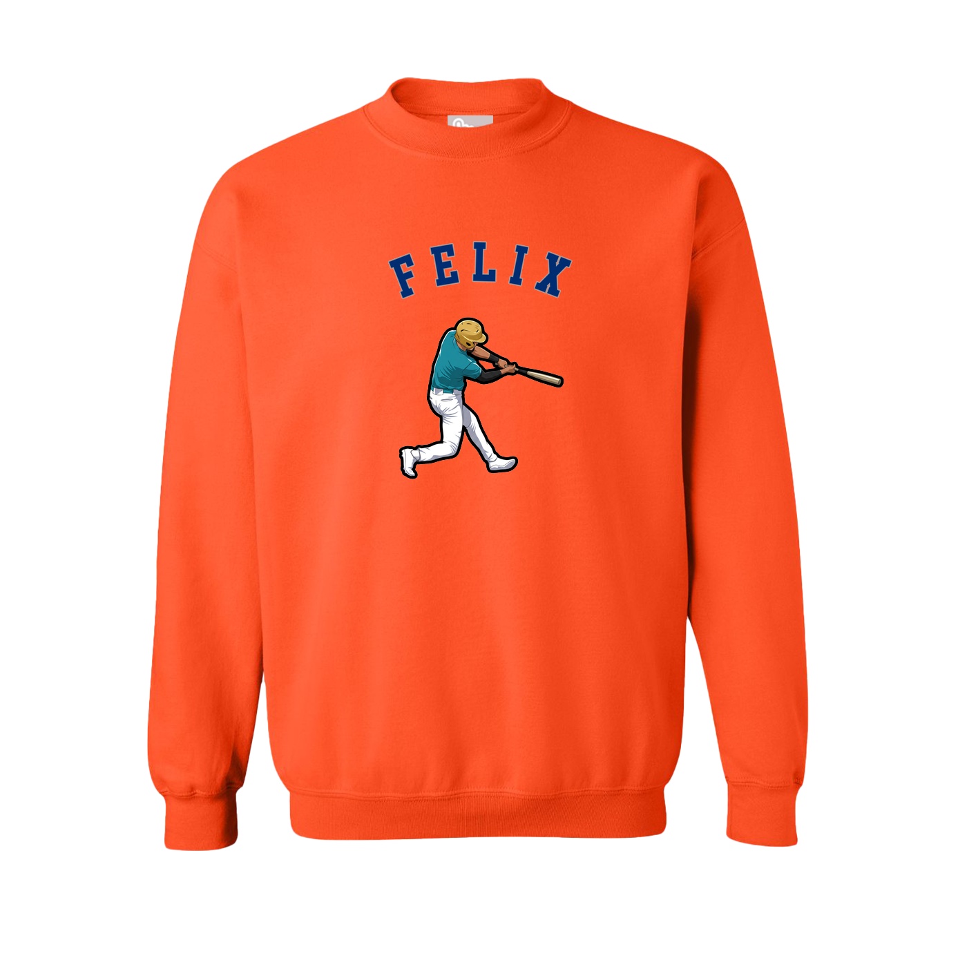 Fleece Crew — Shirsey Arch in Orange