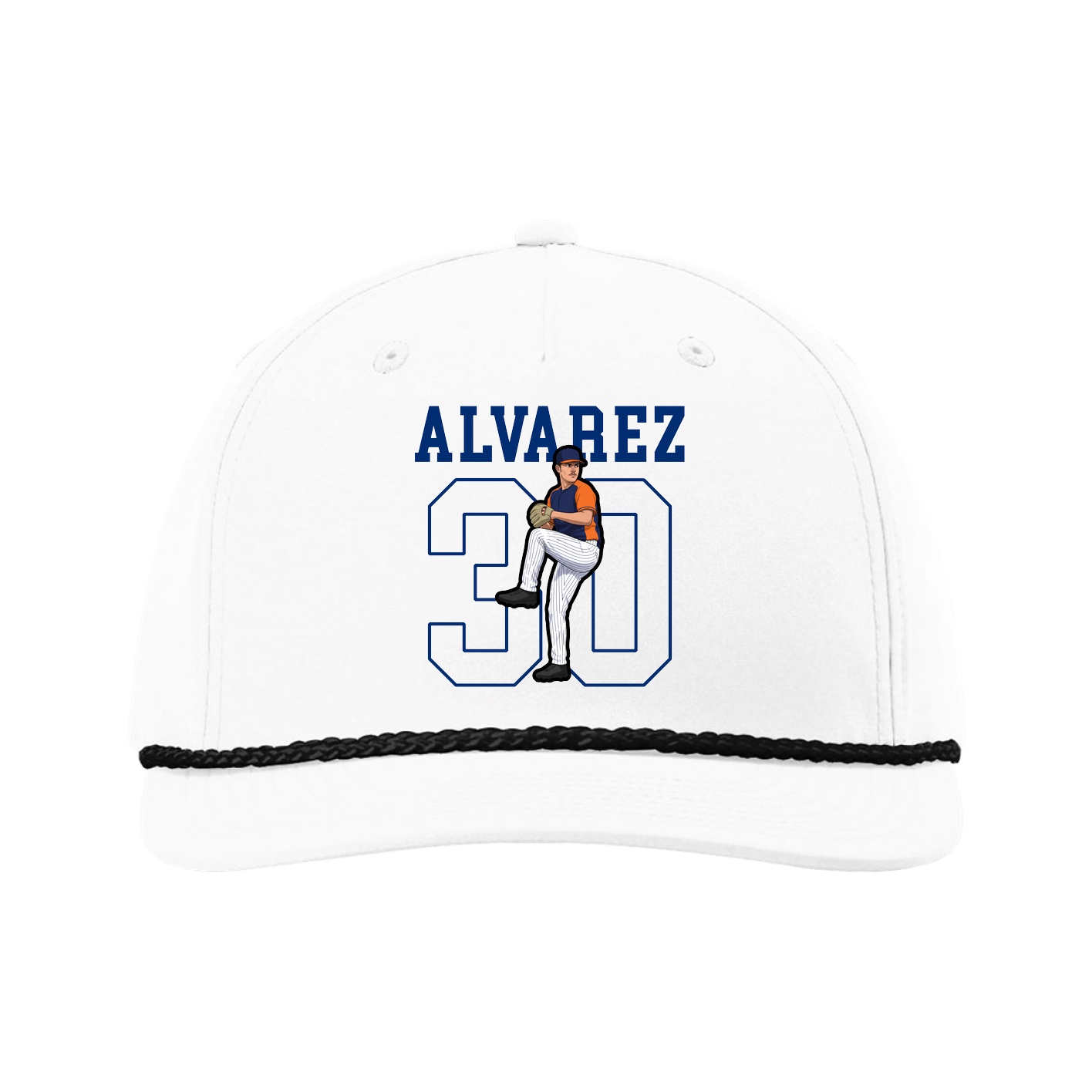 Five-Panel Classic Rope Cap — Shirsey in White