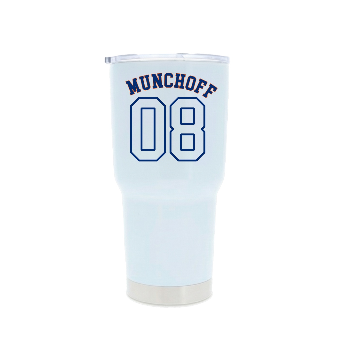 30oz Stainless Steel Tumbler — Shirsey Arch in White