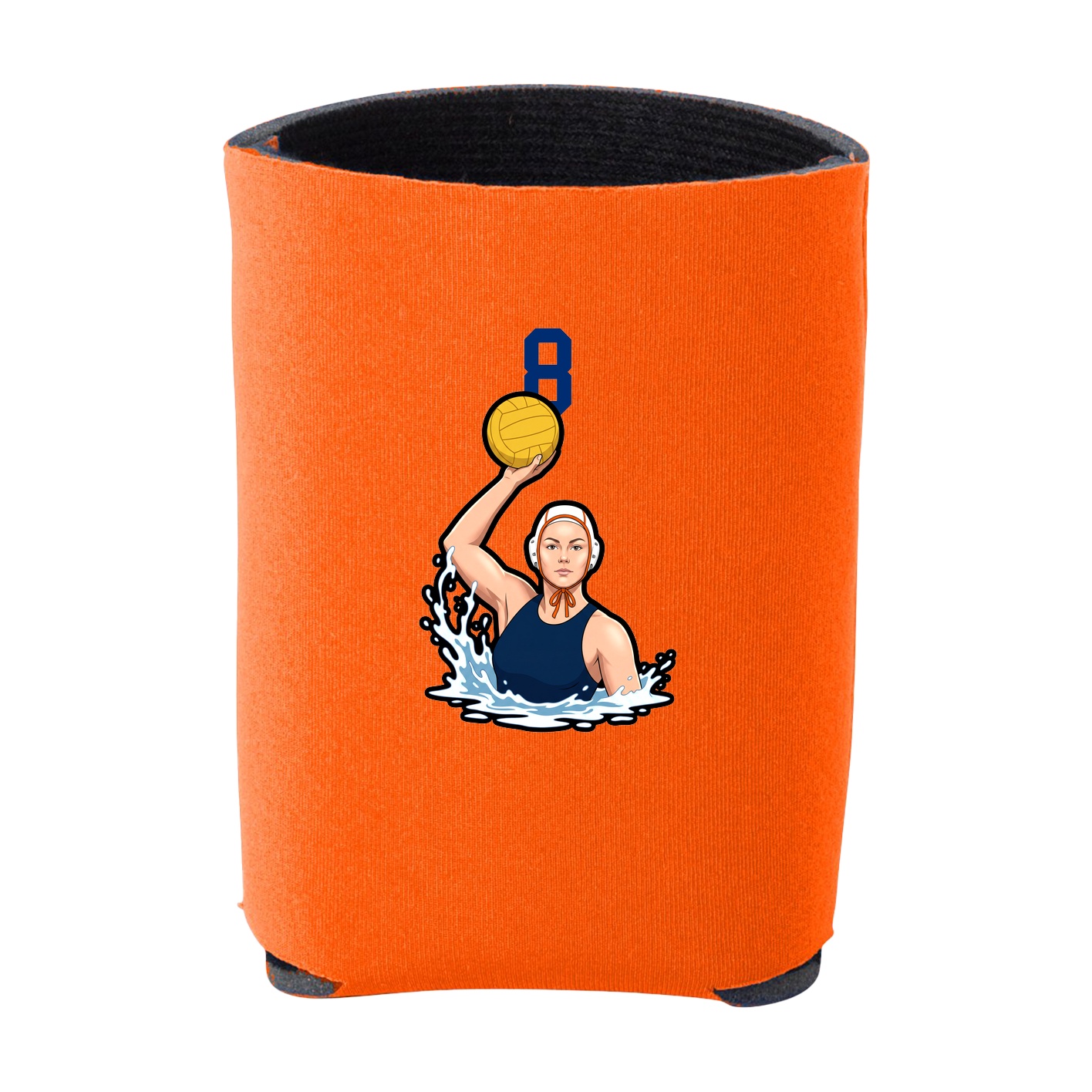 Can Holder — Number Top in Orange