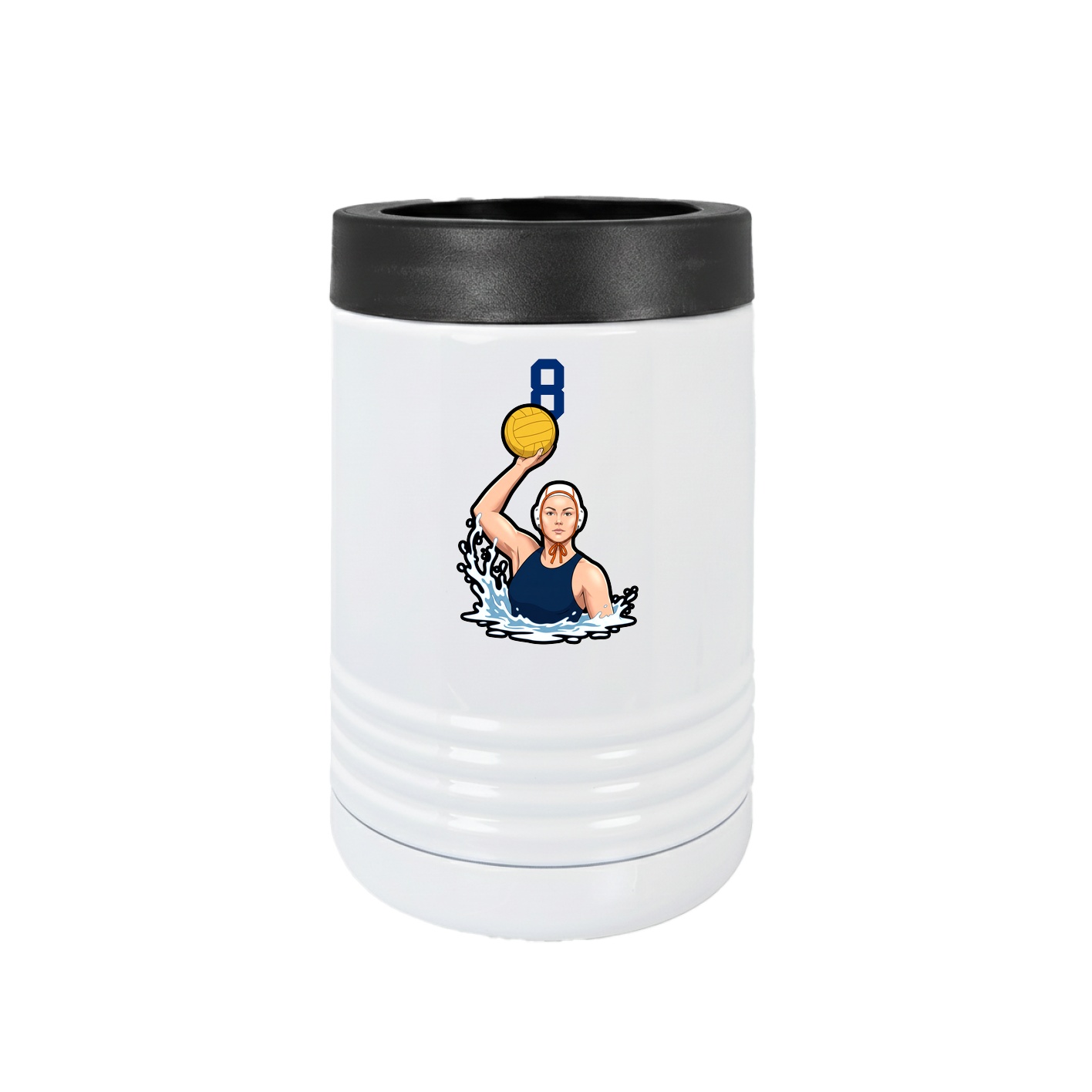Beverage Holder — Number Top in White