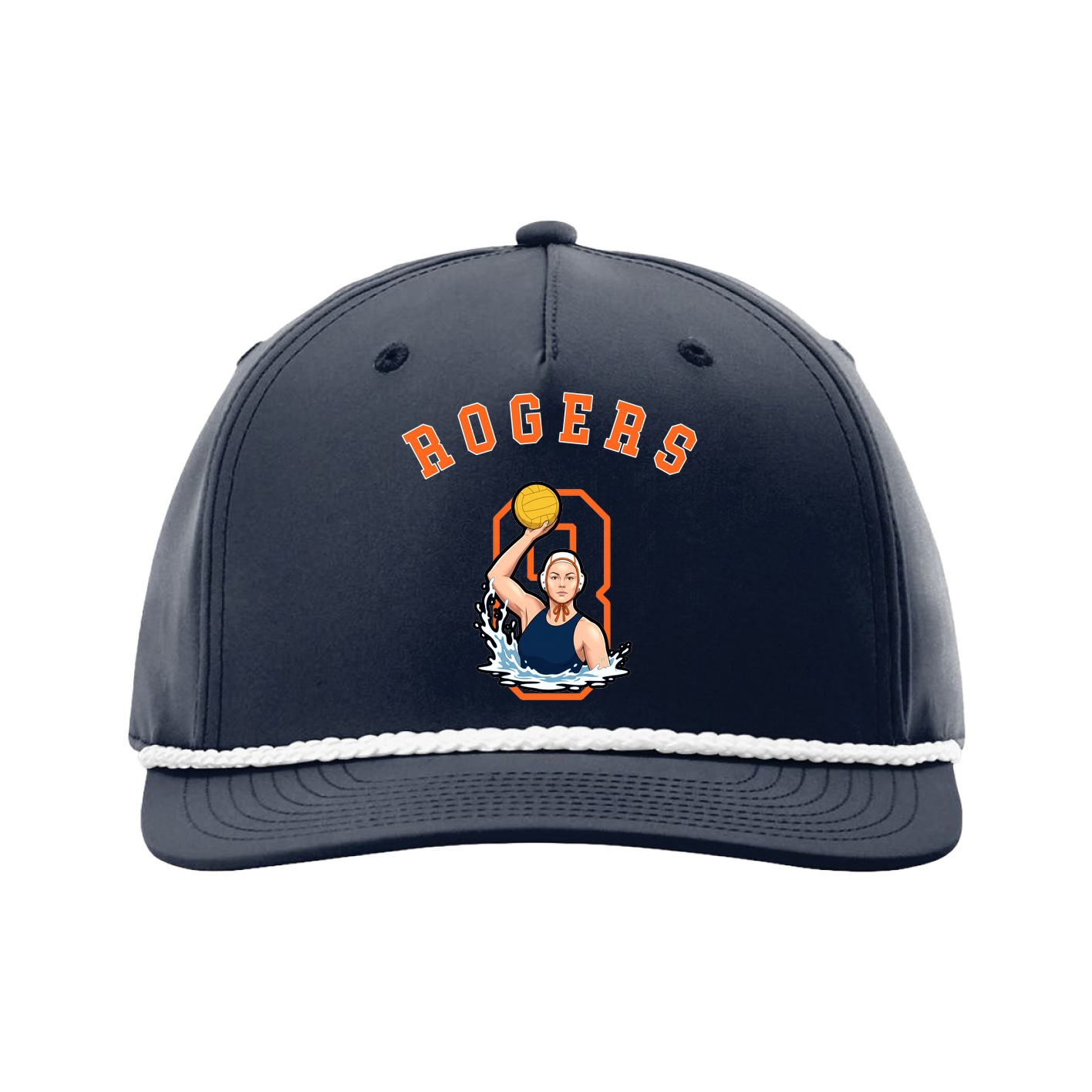 Five-Panel Classic Rope Cap — Shirsey Arch in Navy