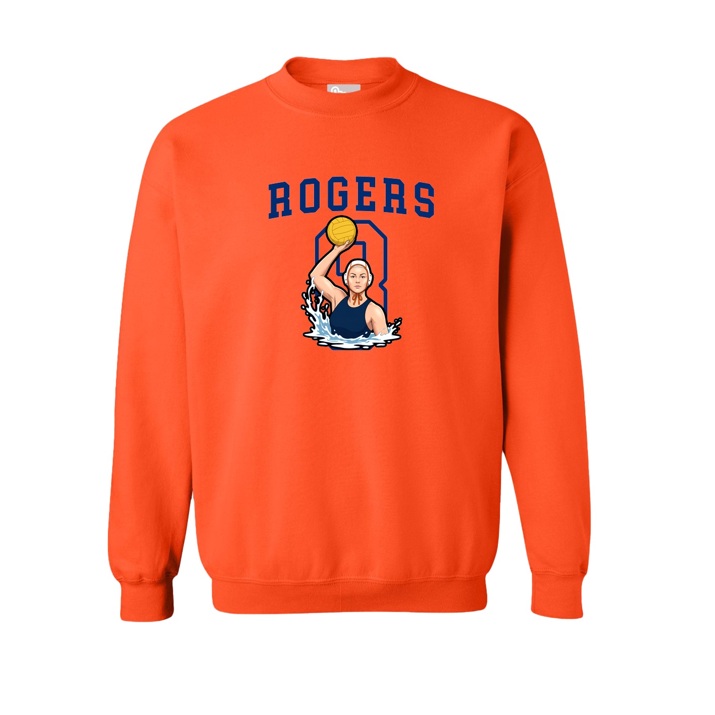 Fleece Crew — Shirsey in Orange