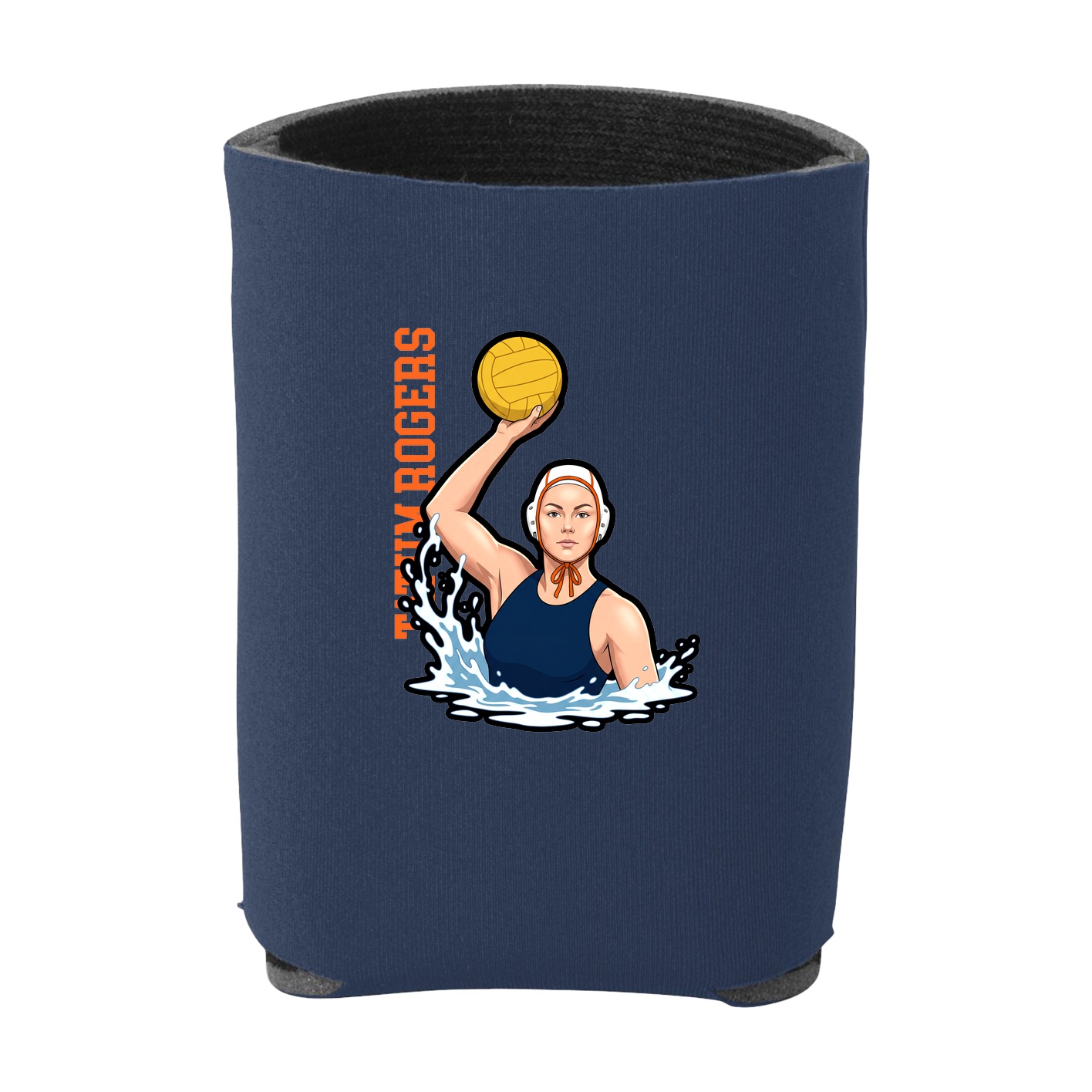 Can Holder — Name Vertical in Navy