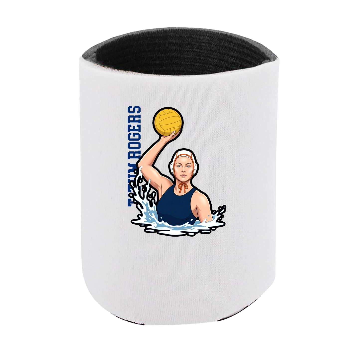 Can Holder — Name Vertical in White