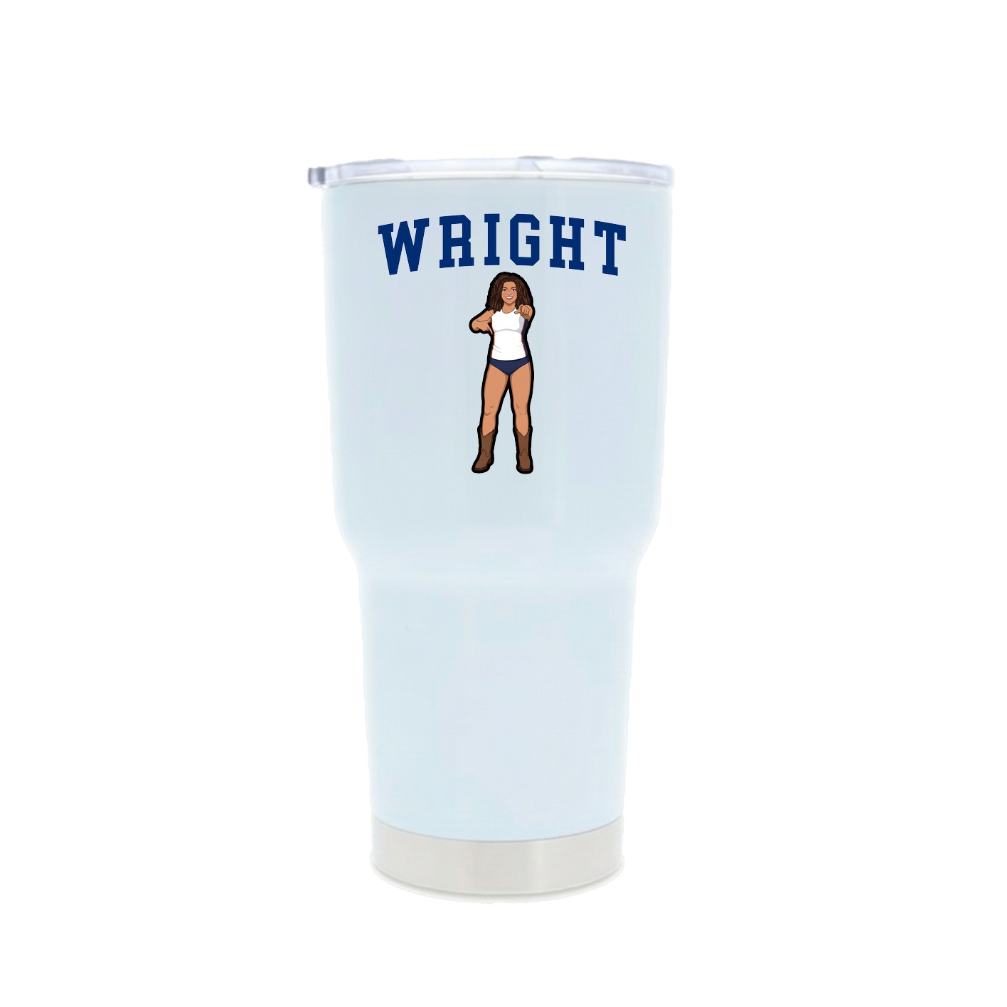30oz Stainless Steel Tumbler — Shirsey in White