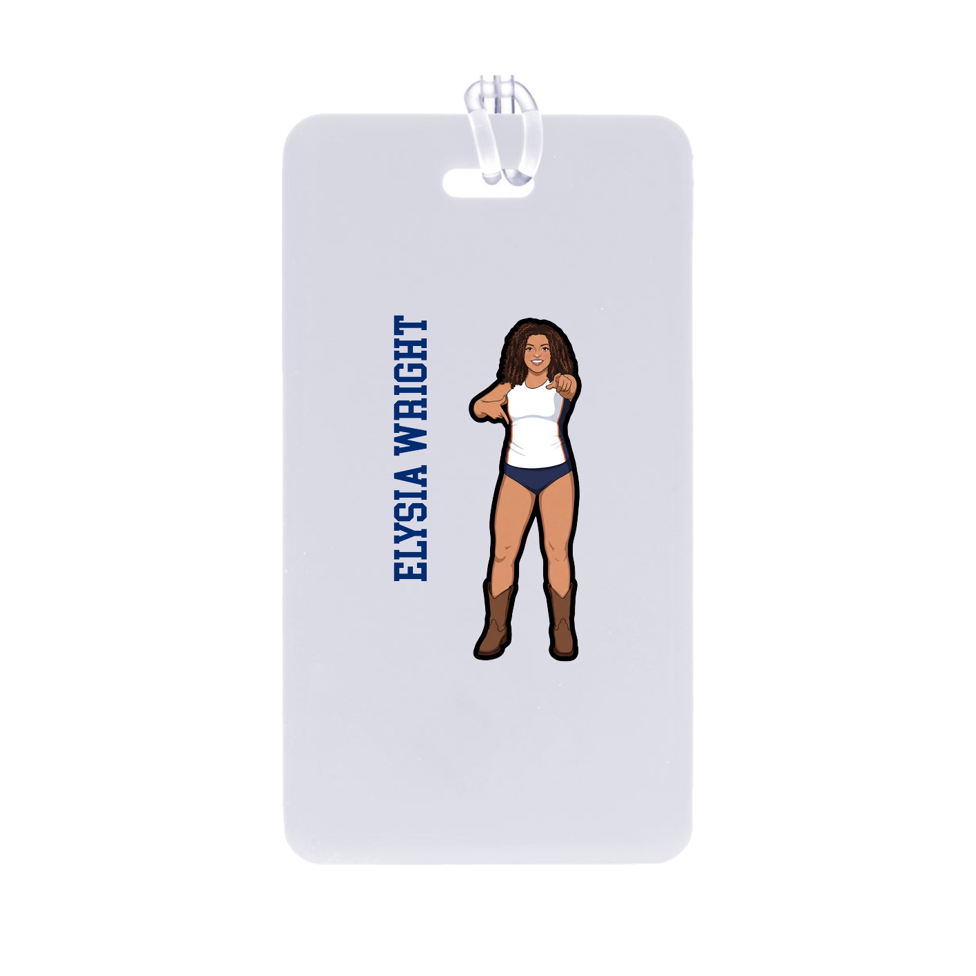 Bag Tag — Name Vertical in Classic