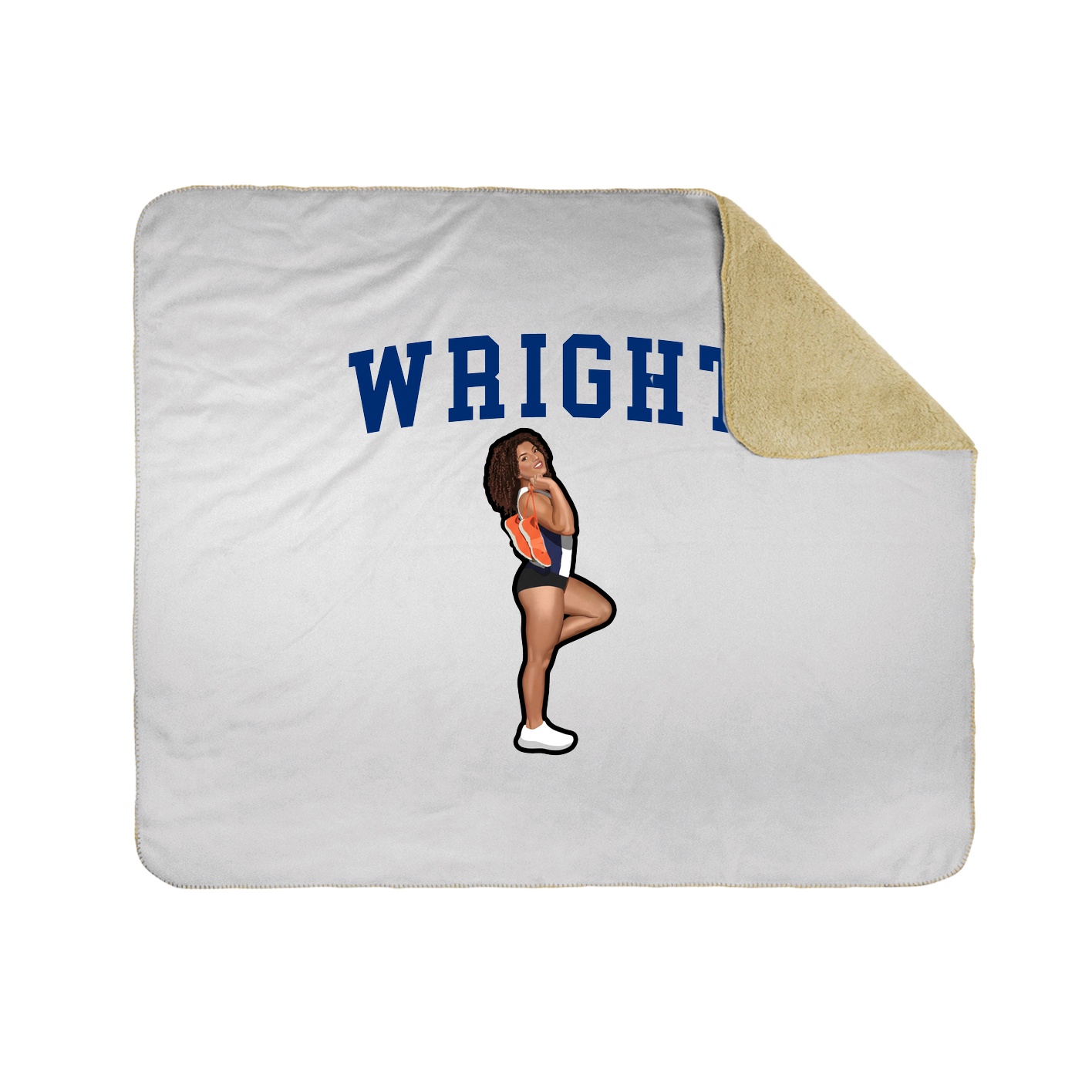 Throw Blanket — Shirsey in White