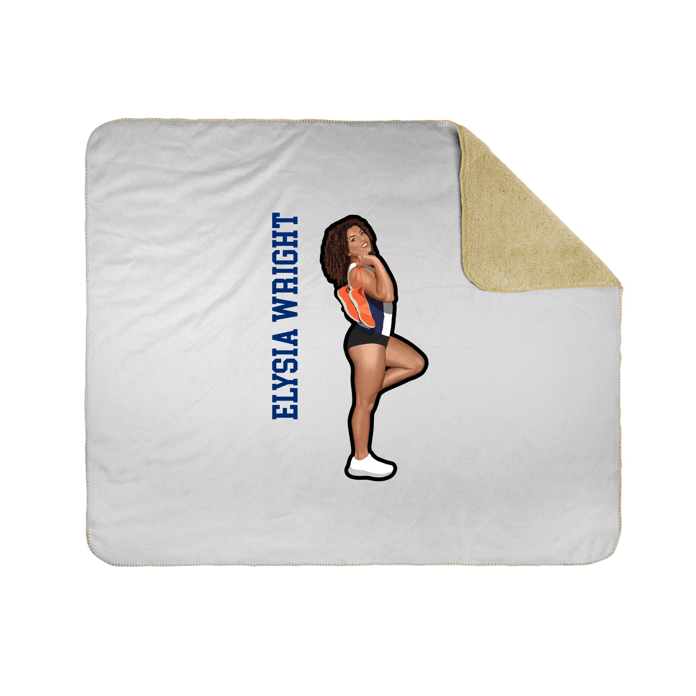 50x60 Sherpa Lined Throw Blanket