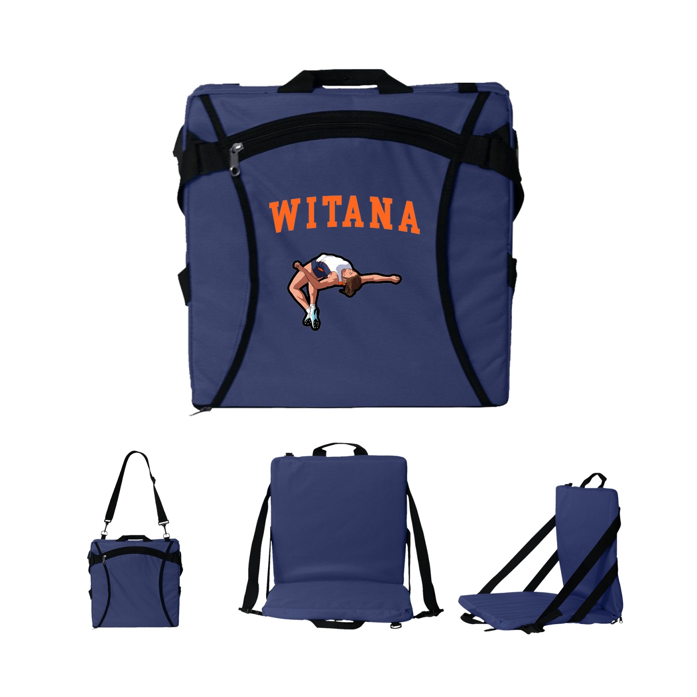 Folding Stadium Seat — Shirsey in Navy