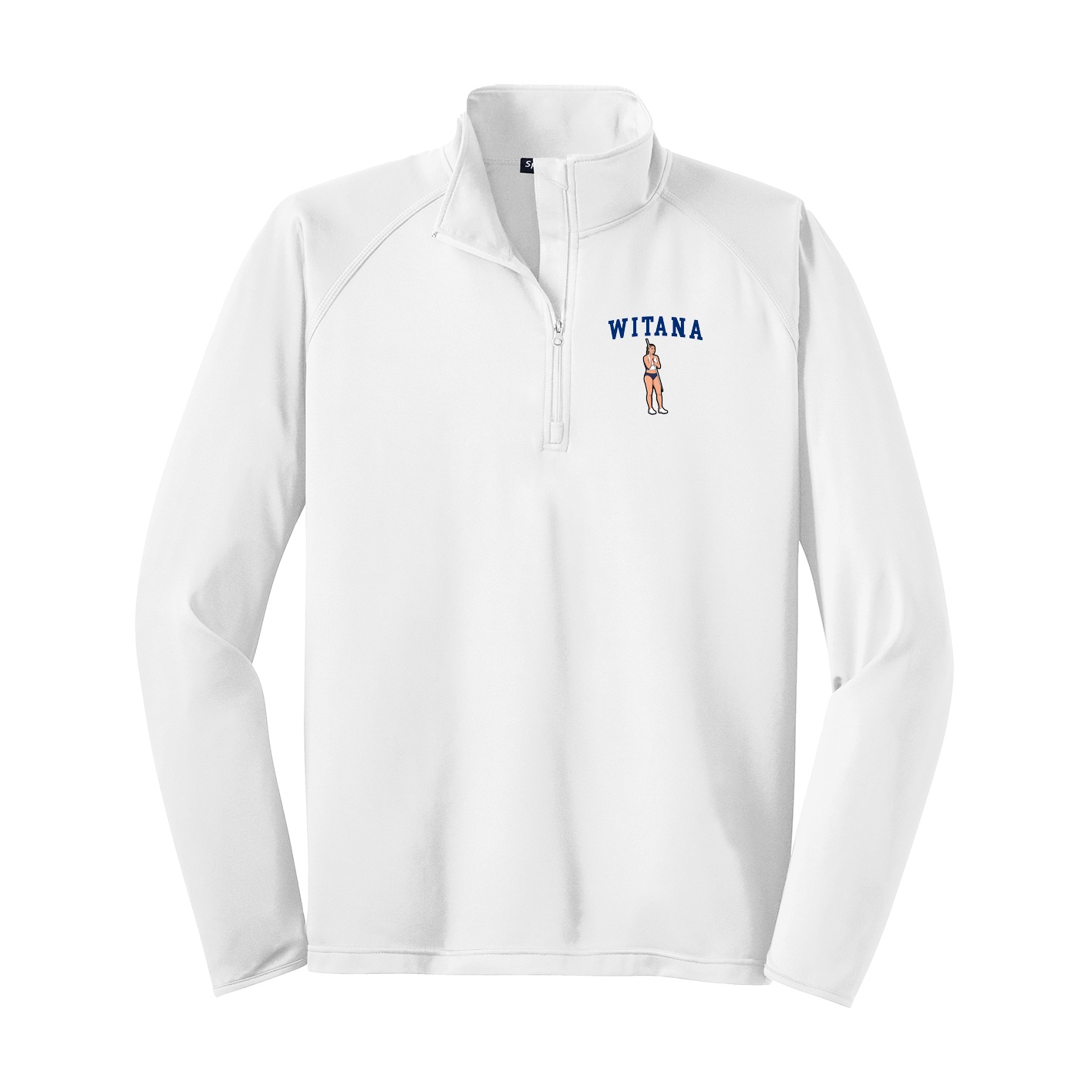 Q-Zip Pullover — Shirsey in White