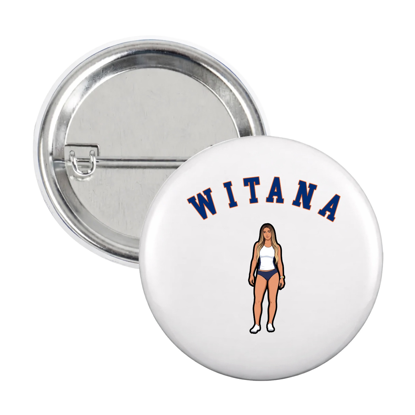 Game Day Button — Shirsey Arch in White