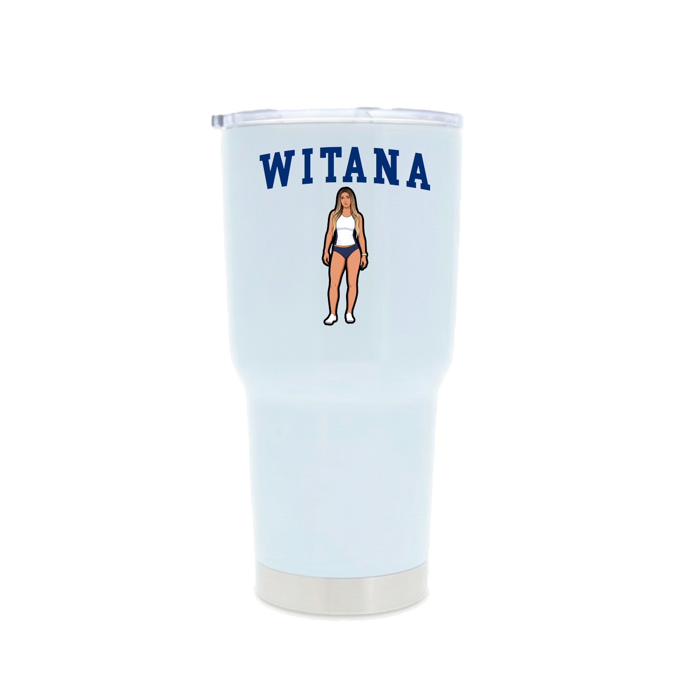 30oz Stainless Steel Tumbler — Shirsey in White