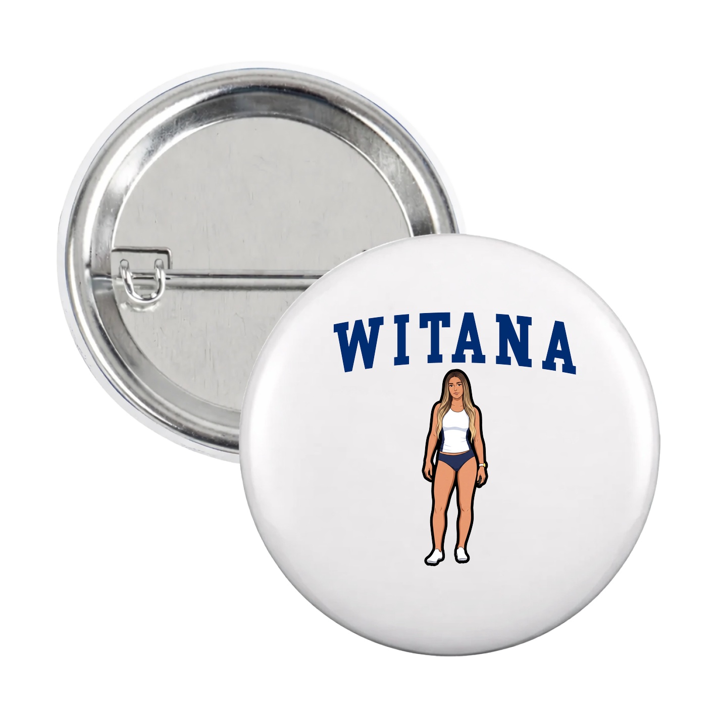 Game Day Button — Shirsey in White