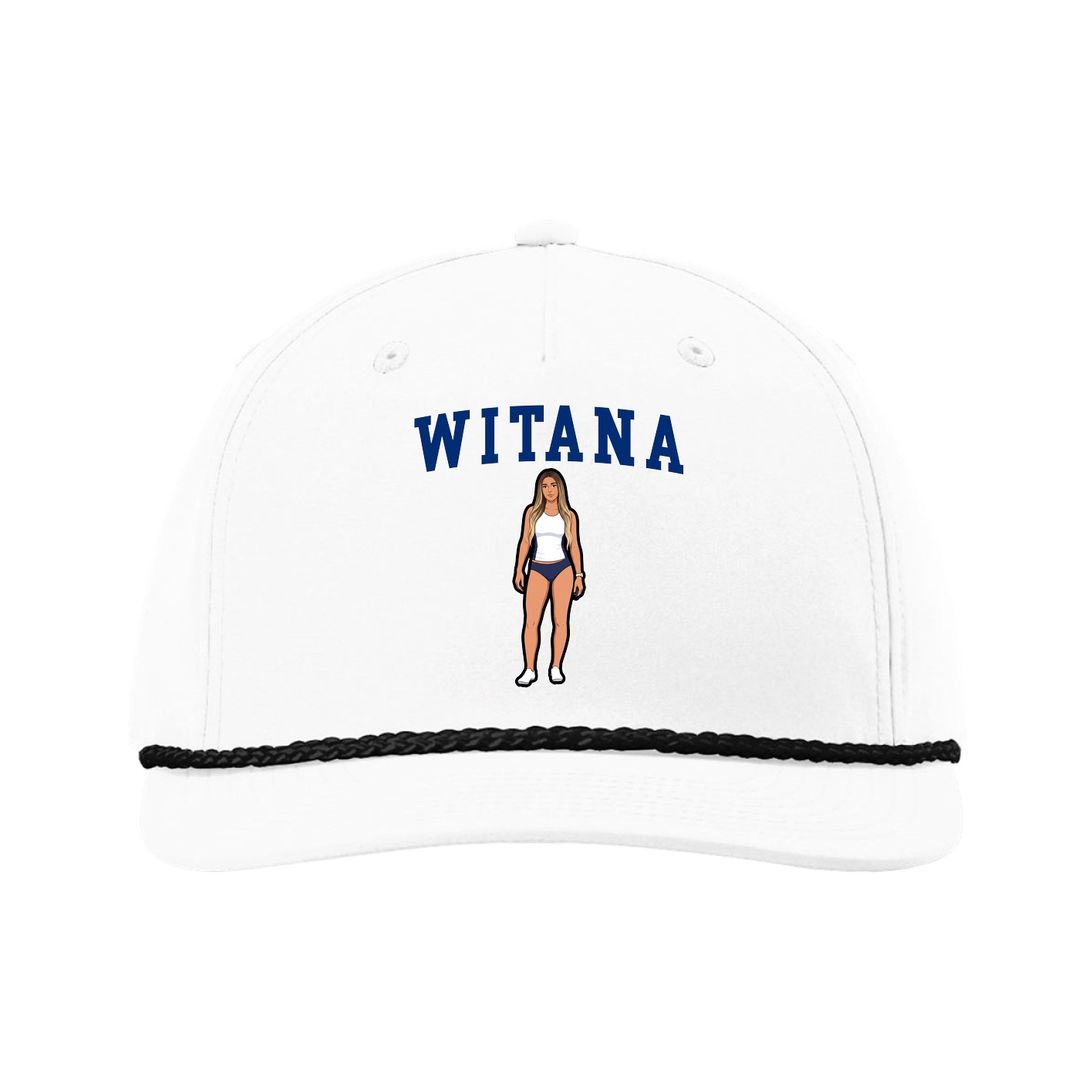 Five-Panel Classic Rope Cap — Shirsey in White
