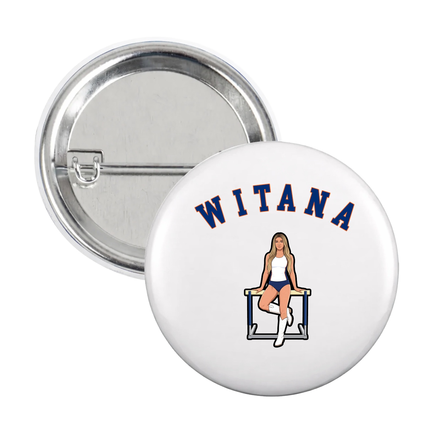 Game Day Button — Shirsey Arch in White