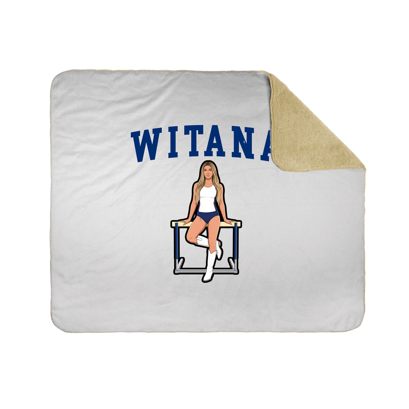Throw Blanket — Shirsey in White