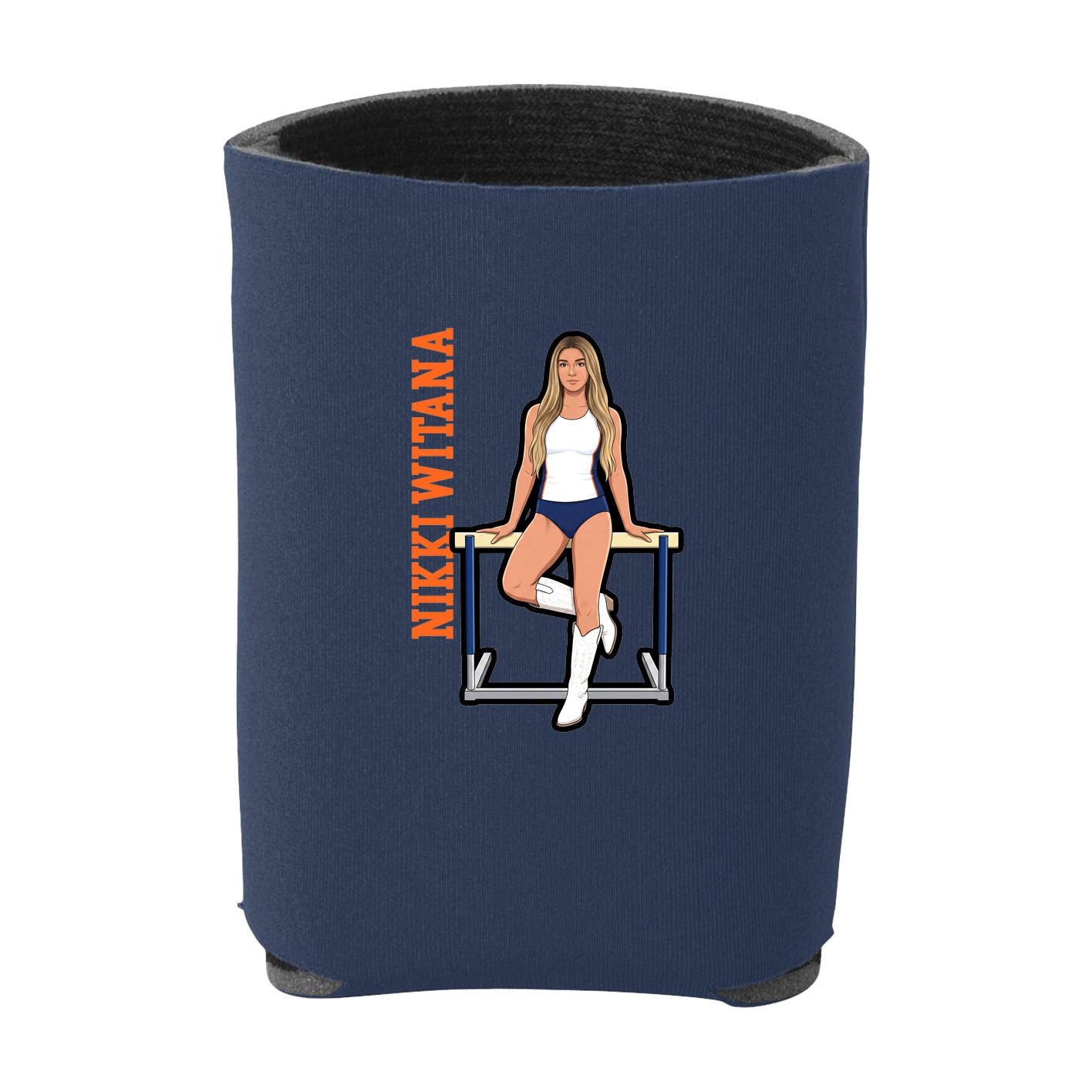 Can Holder — Name Vertical in Navy