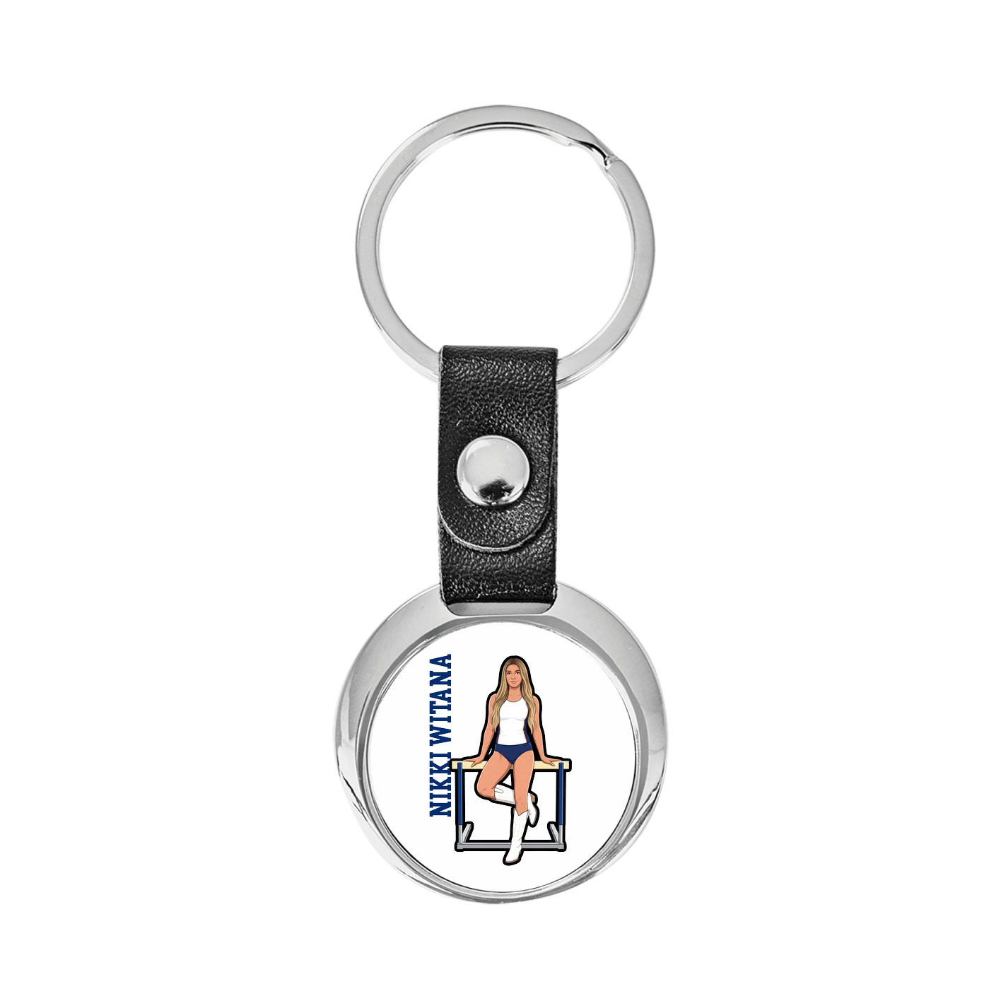 Key Chain — Name Vertical in Classic