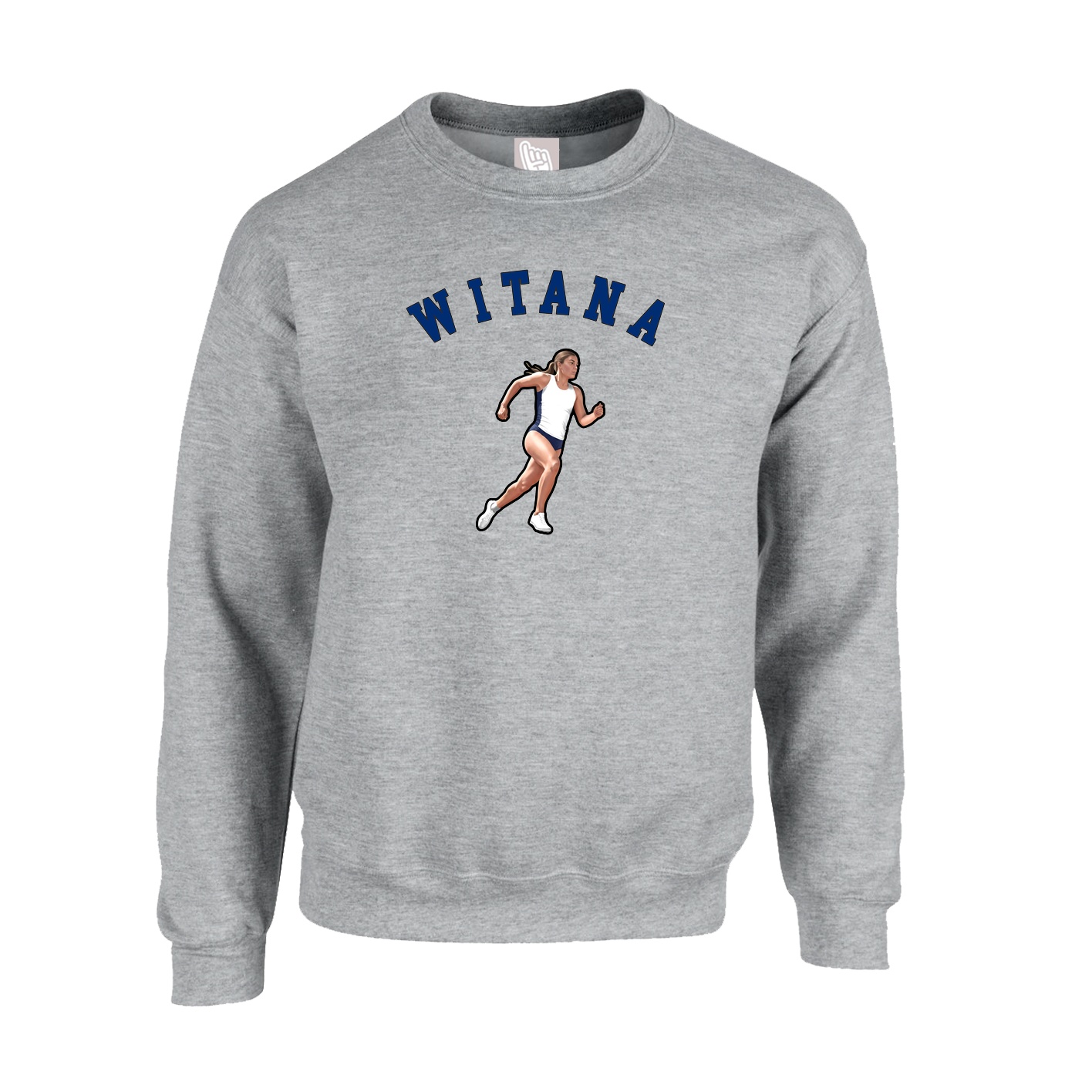 Fleece Crew — Shirsey Arch in Grey