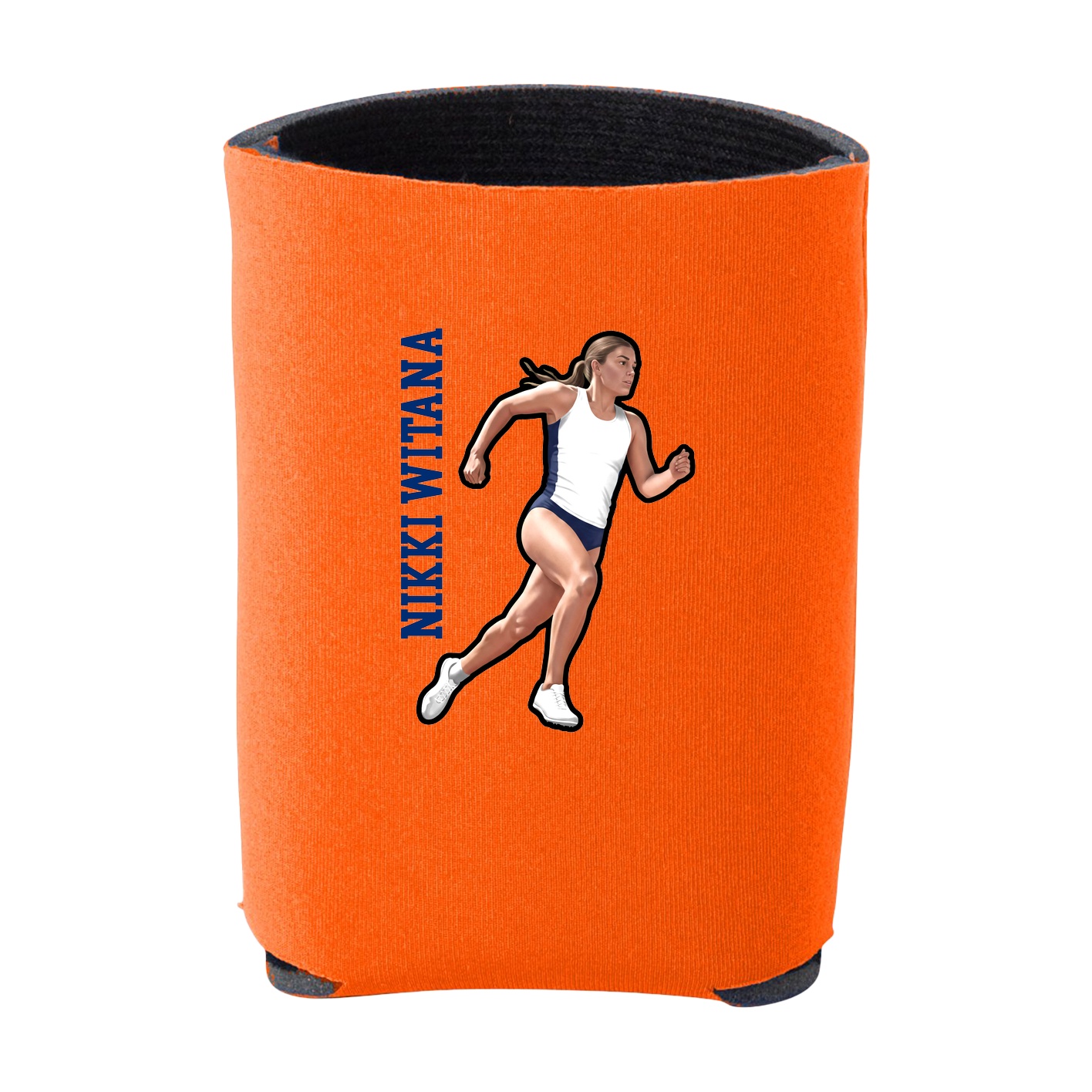 Can Holder — Name Vertical in Orange