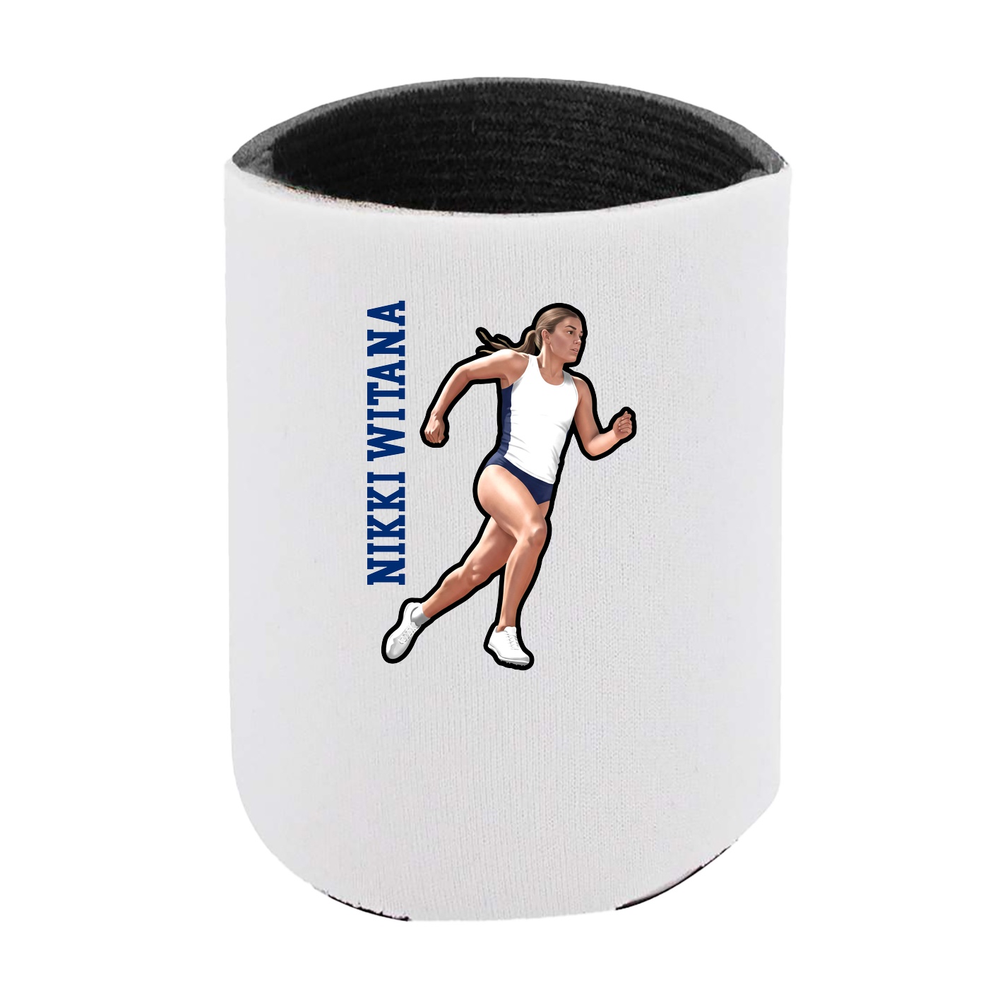Can Holder — Name Vertical in White
