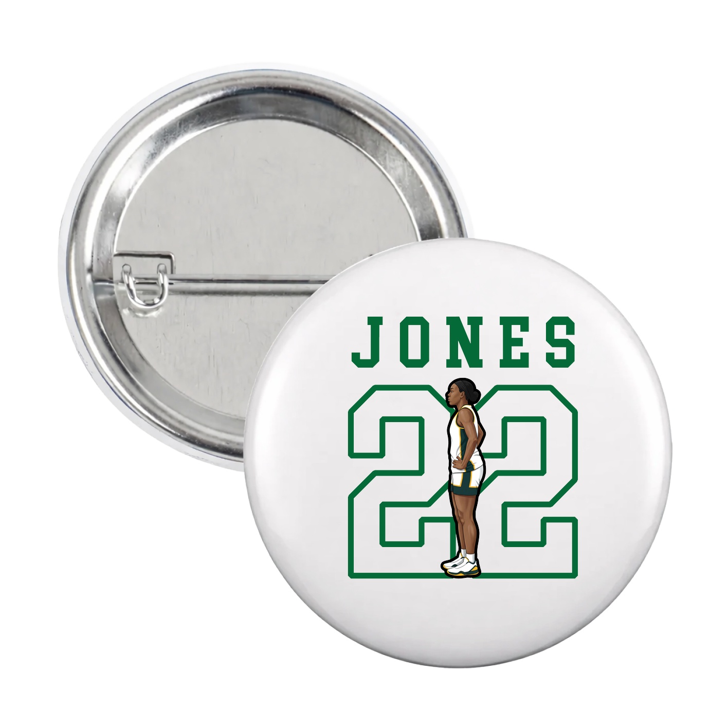 Game Day Button — Shirsey in White