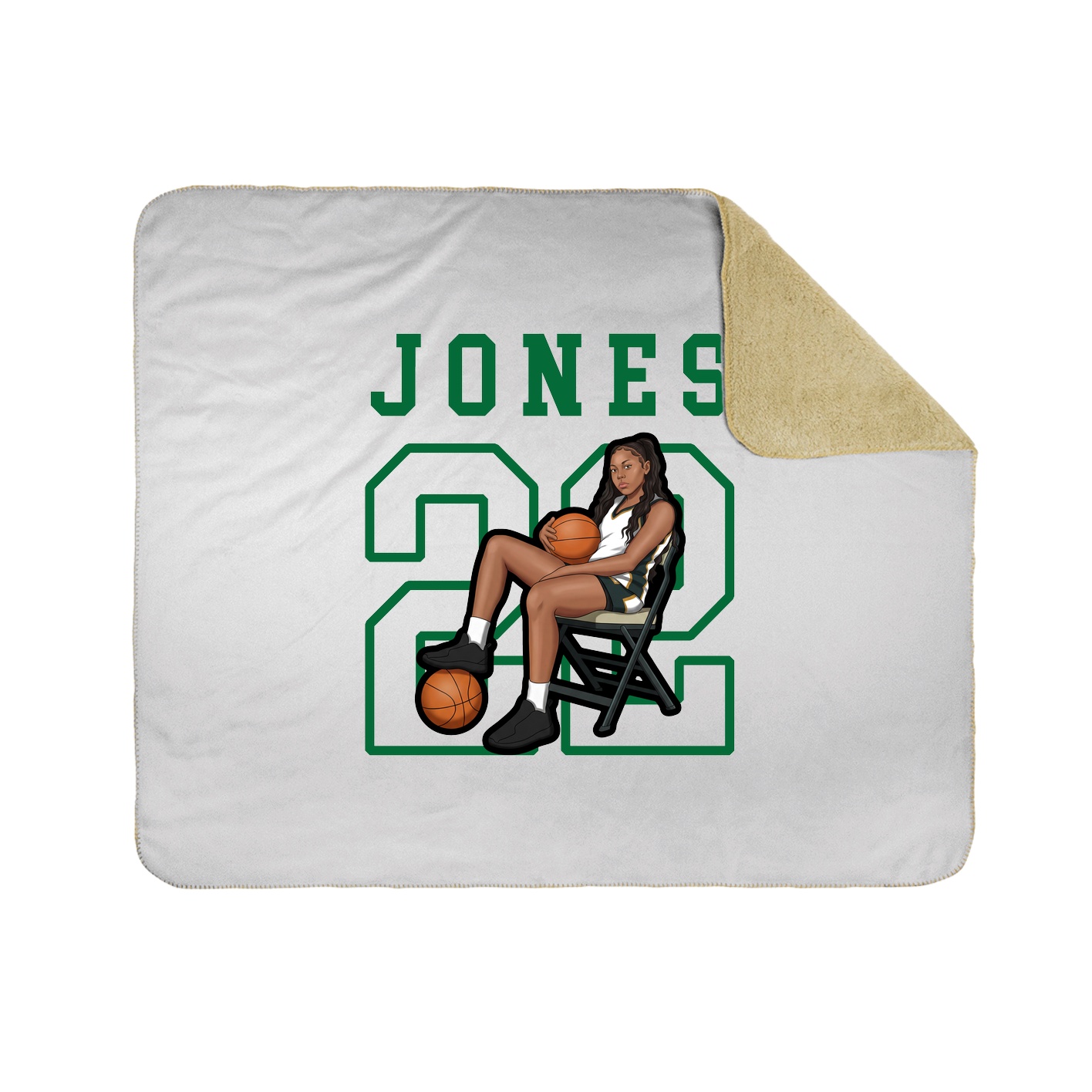 Throw Blanket — Shirsey in White