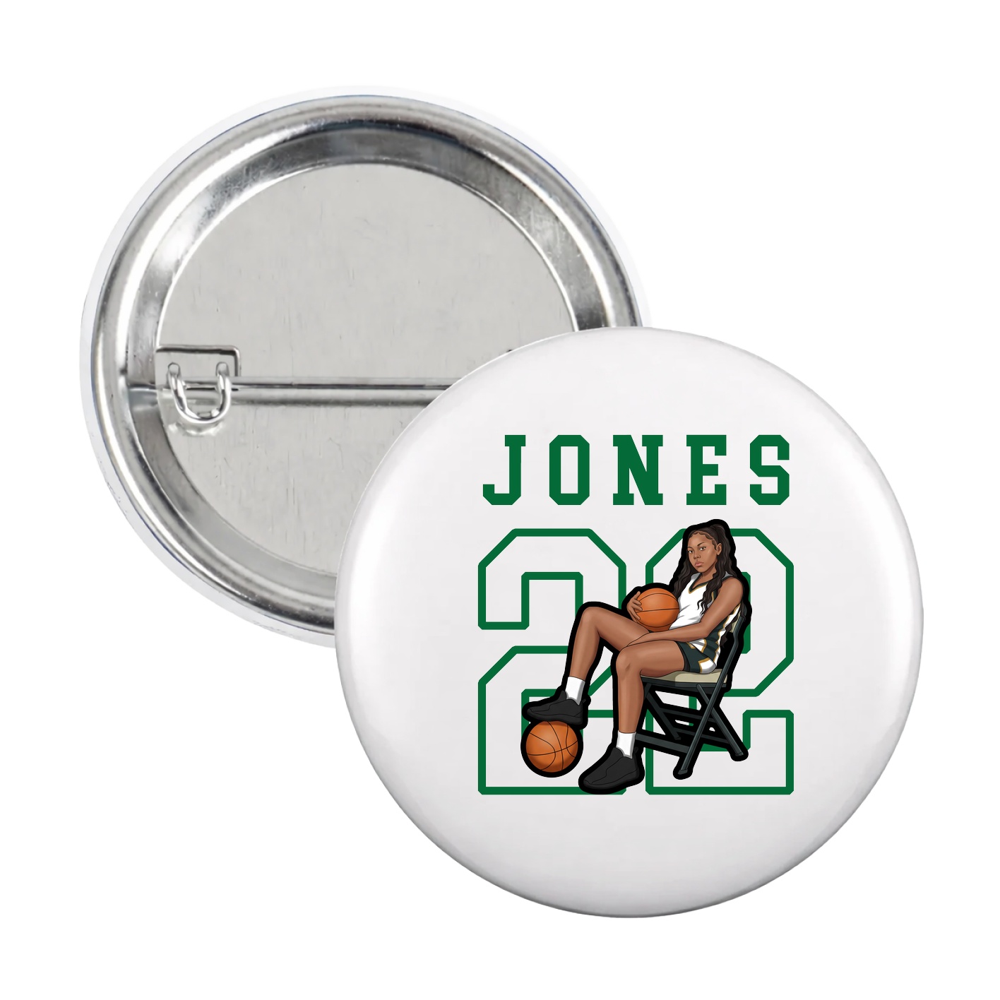 Game Day Button — Shirsey in White