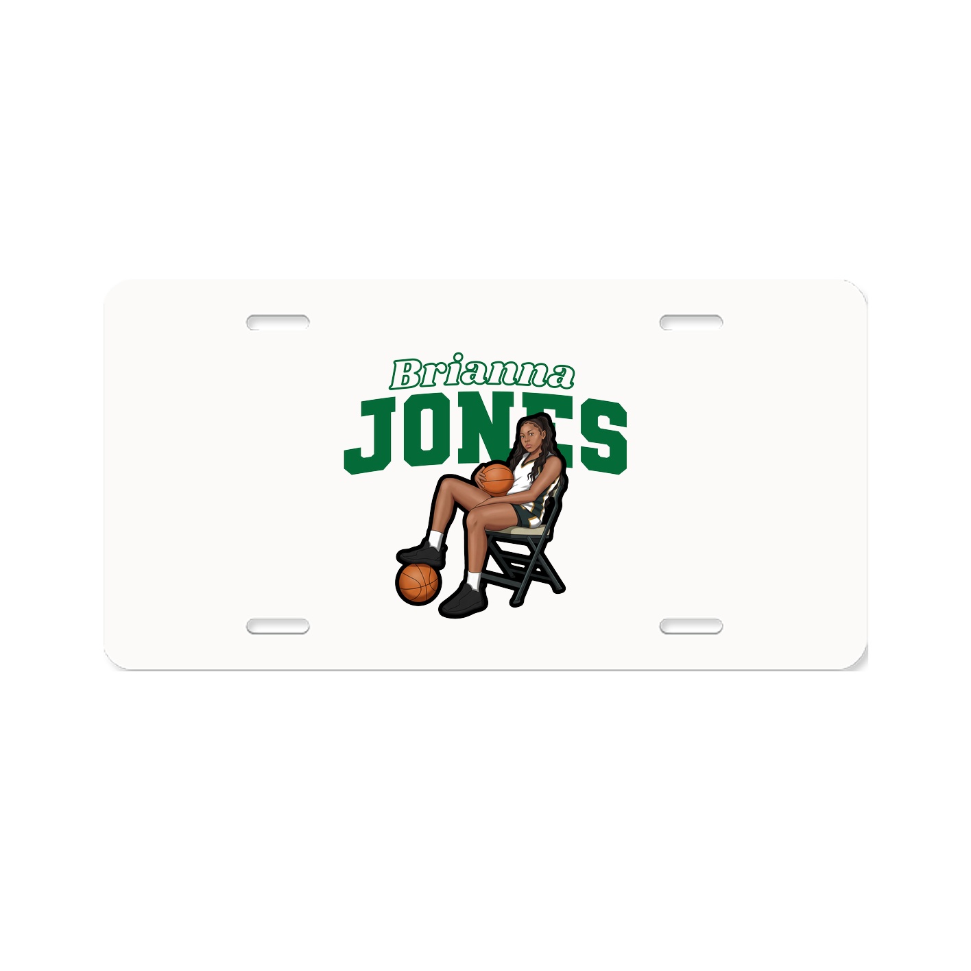 License Plate — Name Arch in Classic