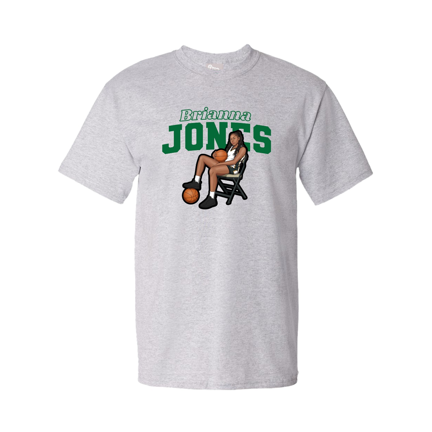 Youth Tee — Name Arch in Grey