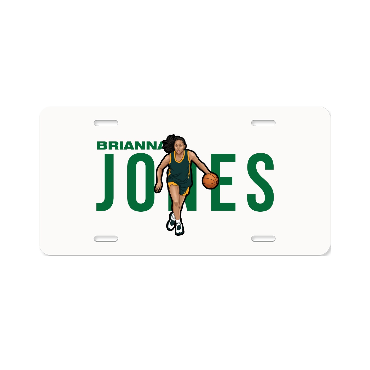 License Plate — Player Name in Classic